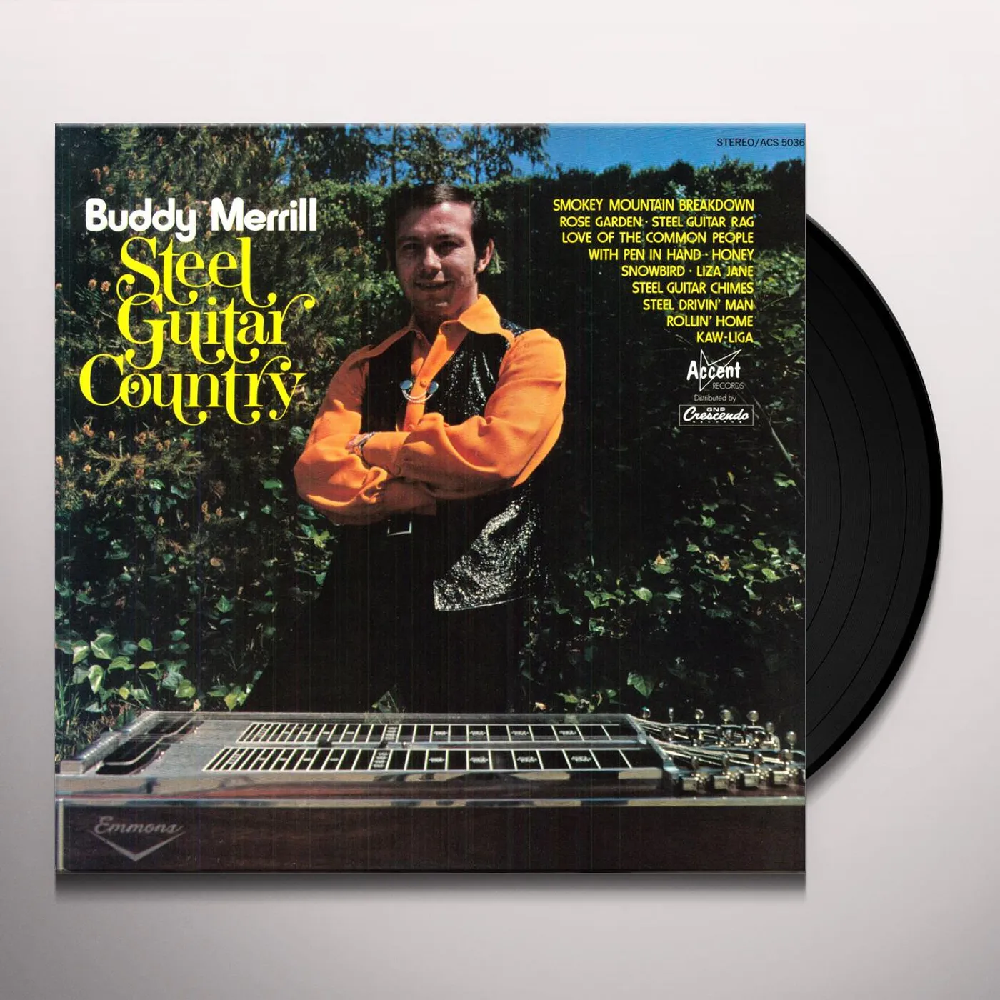 Buddy Merrill Steel Guitar Country Vinyl Record