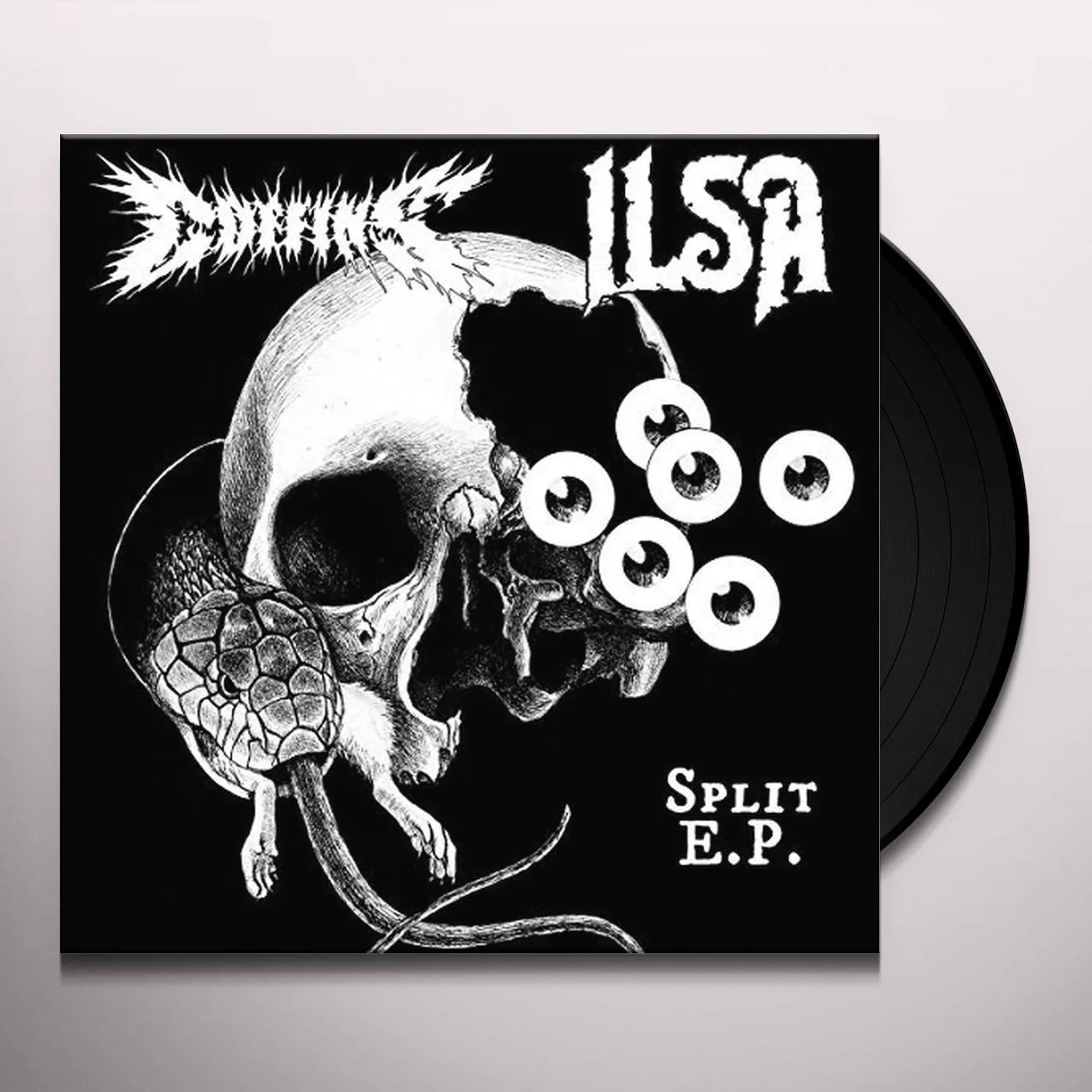 Coffins Split Vinyl Record