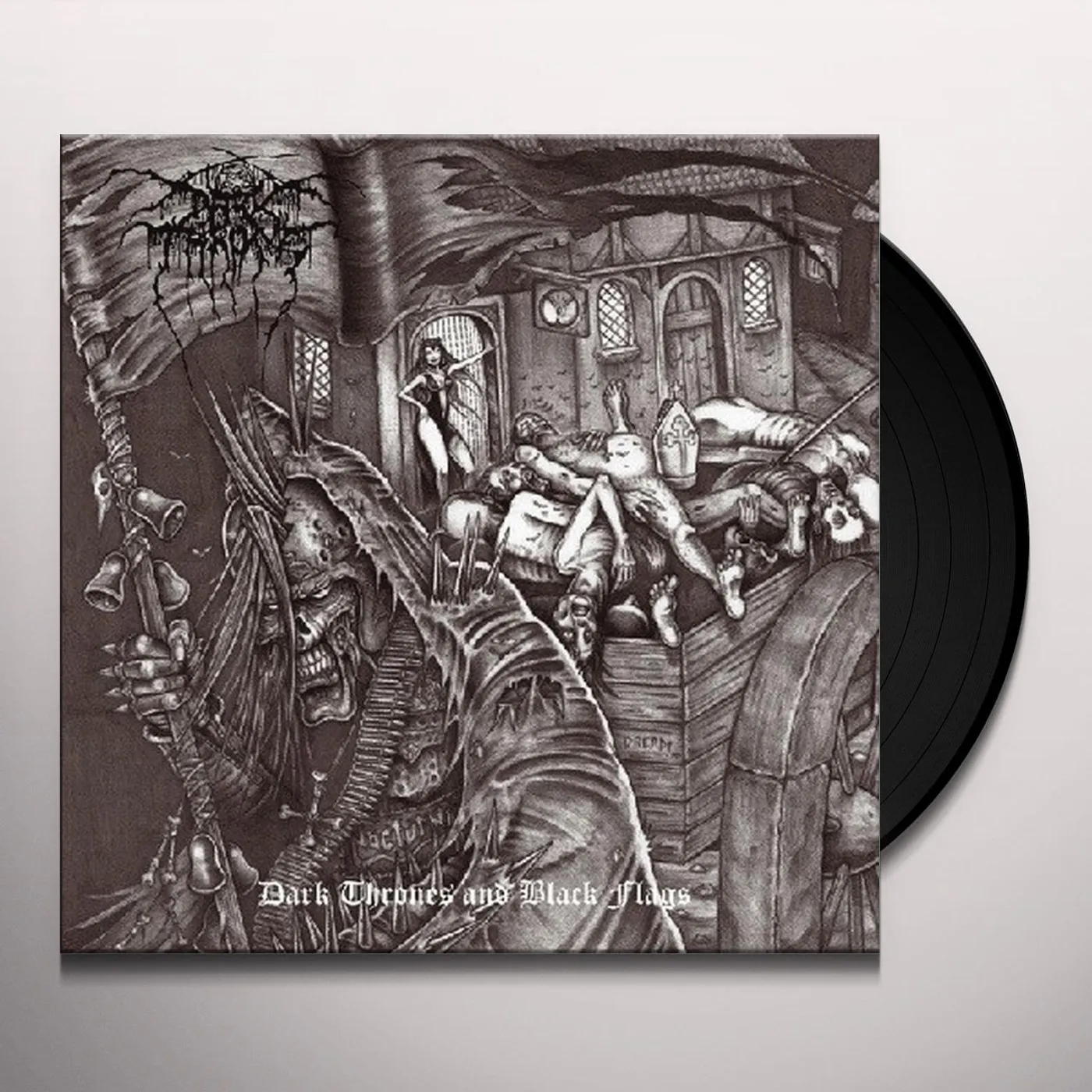 Darkthrone Dark Thrones & Black Flags Vinyl Record