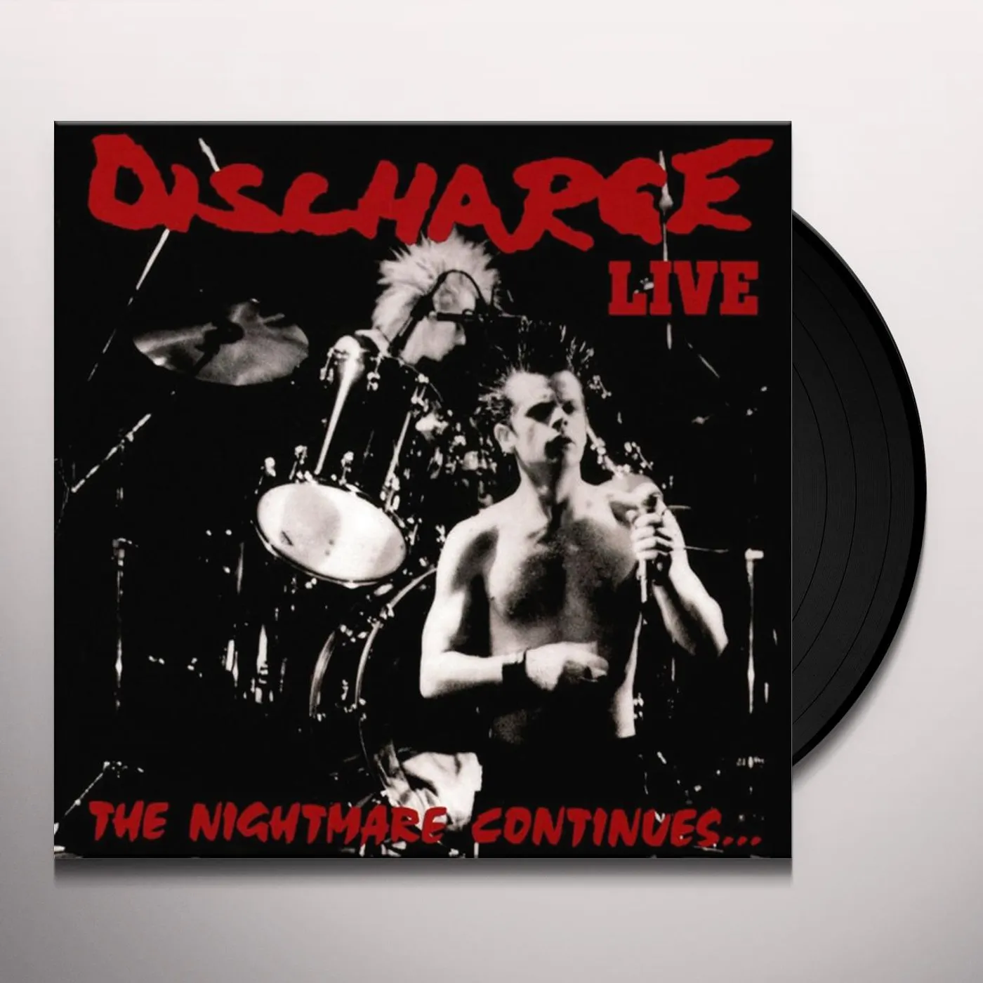 Discharge NIGHTMARE CONTINUES Vinyl Record