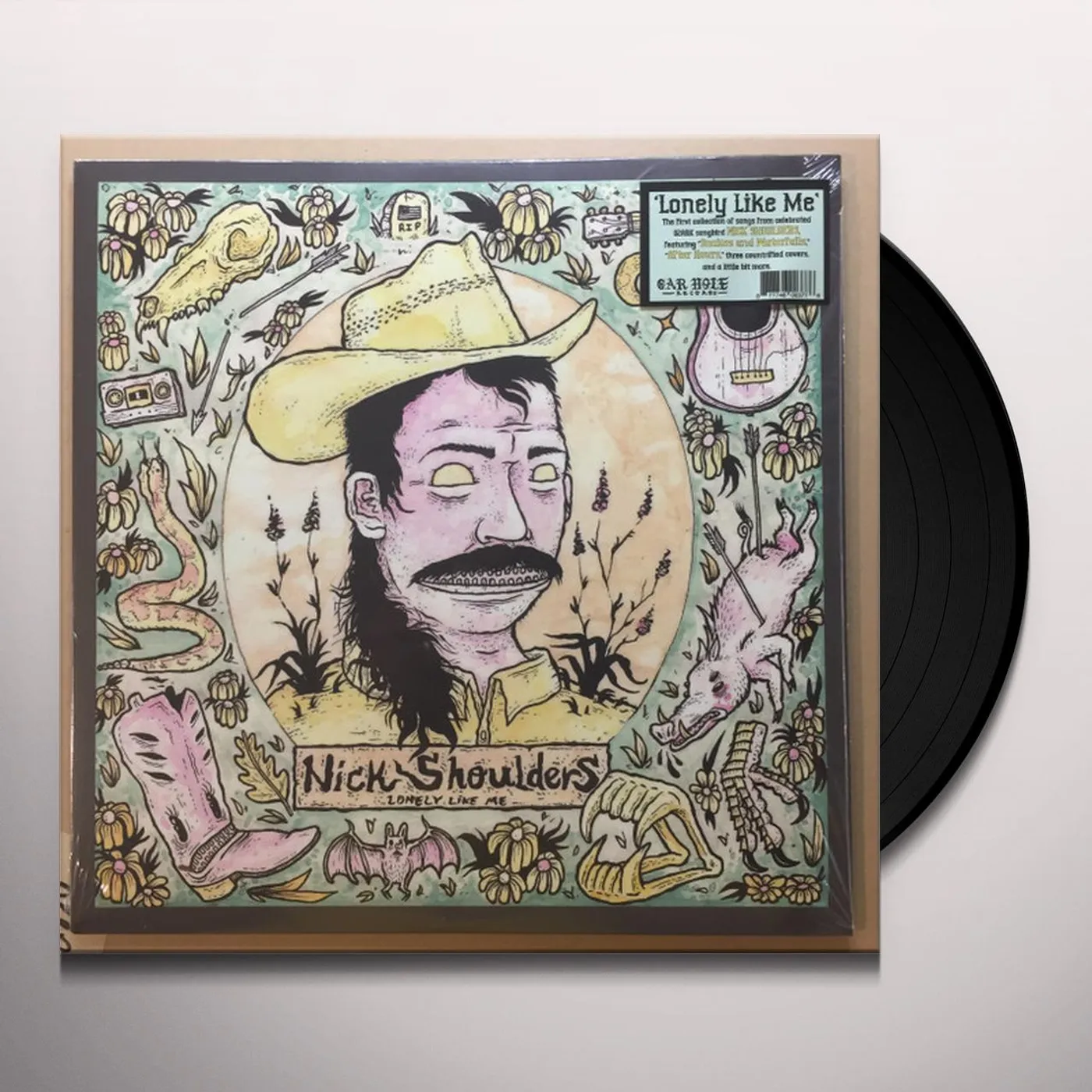 Nick Shoulders LONELY LIKE ME - GREEN/YELLOW MARBLE Vinyl Record