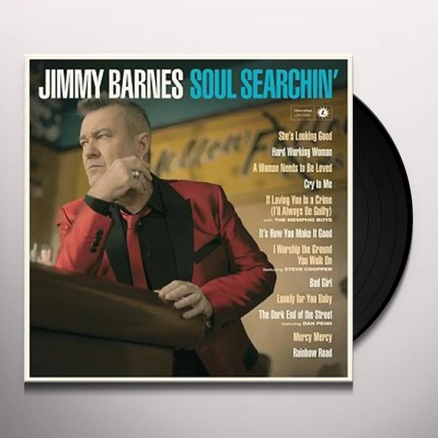 Jimmy Barnes SOUL SEARCHIN Vinyl Record - Australia Release