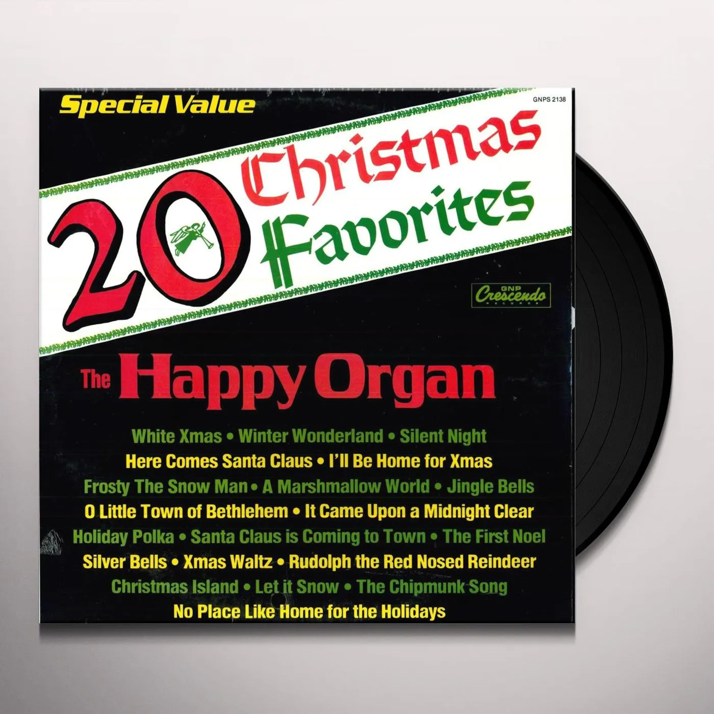 The Happy Organ 20 CHRISTMAS FAVORITES Vinyl Record