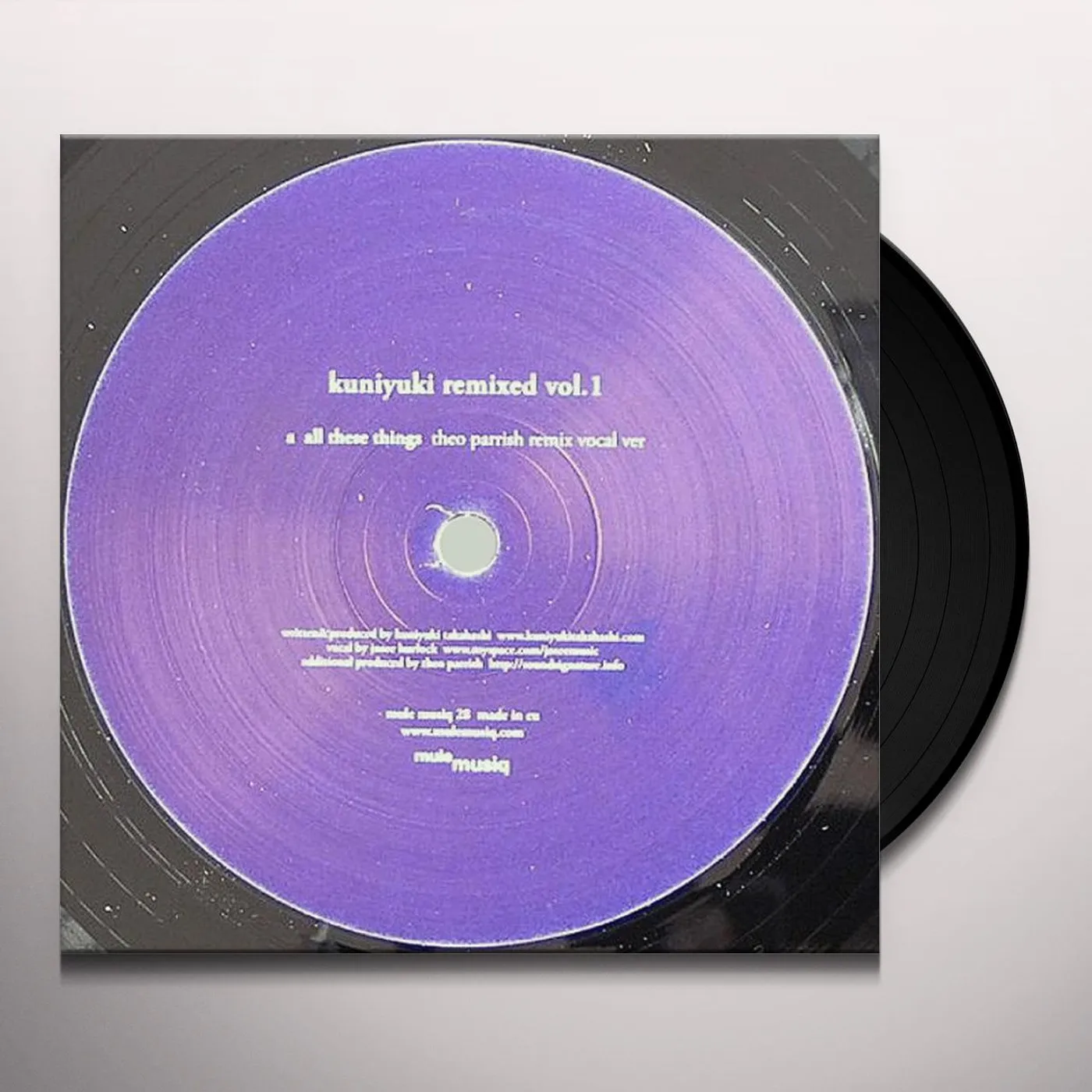 Kuniyuki REMIXED VOL1 (THEO PARRISH REMIXES Vinyl Record