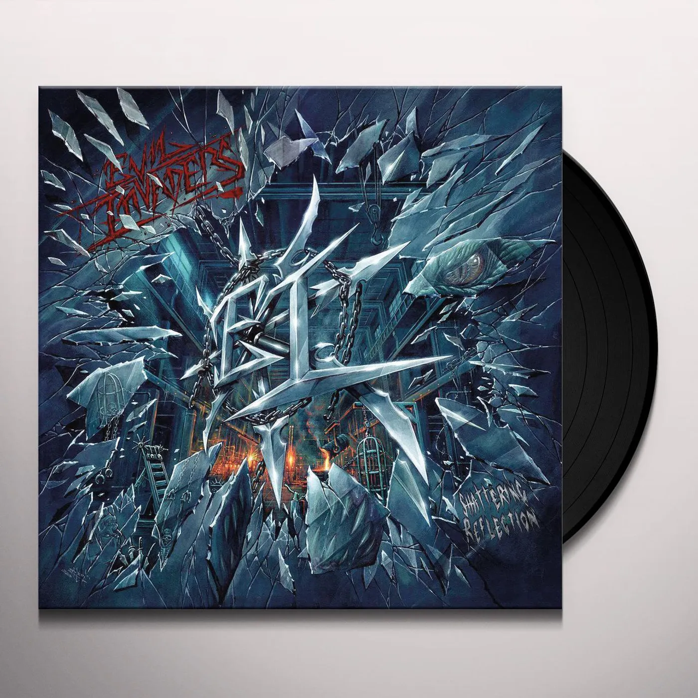 Evil Invaders Shattering Reflection (Black) Vinyl Record