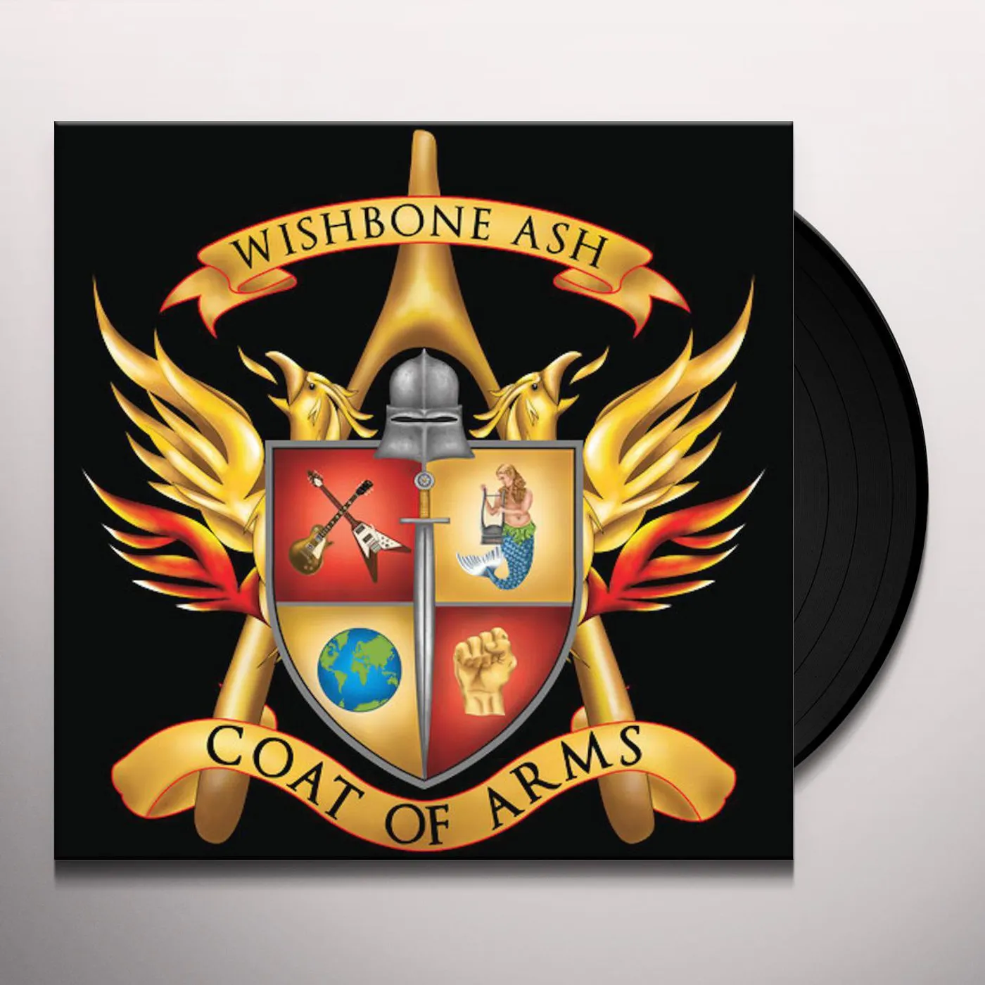 Wishbone Ash Coat Of Arms - Yellow Vinyl Record