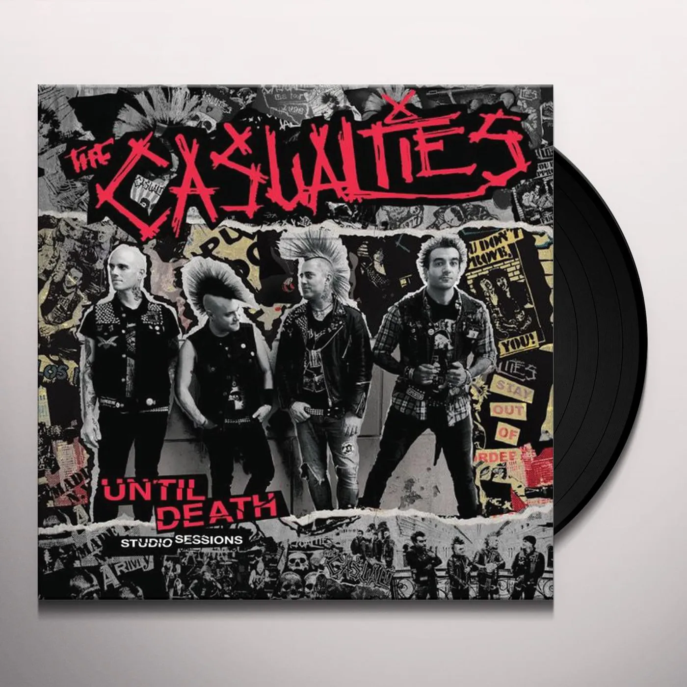 The Casualties UNTIL DEATH - STUDIO SESSIONS Vinyl Record