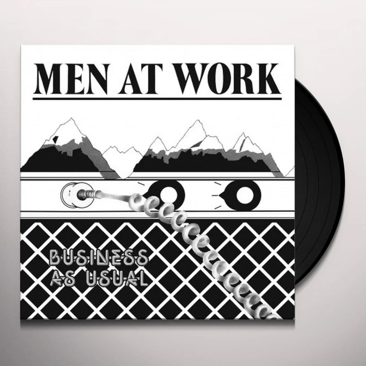 Men At Work BUSINESS AS USUAL Vinyl Record