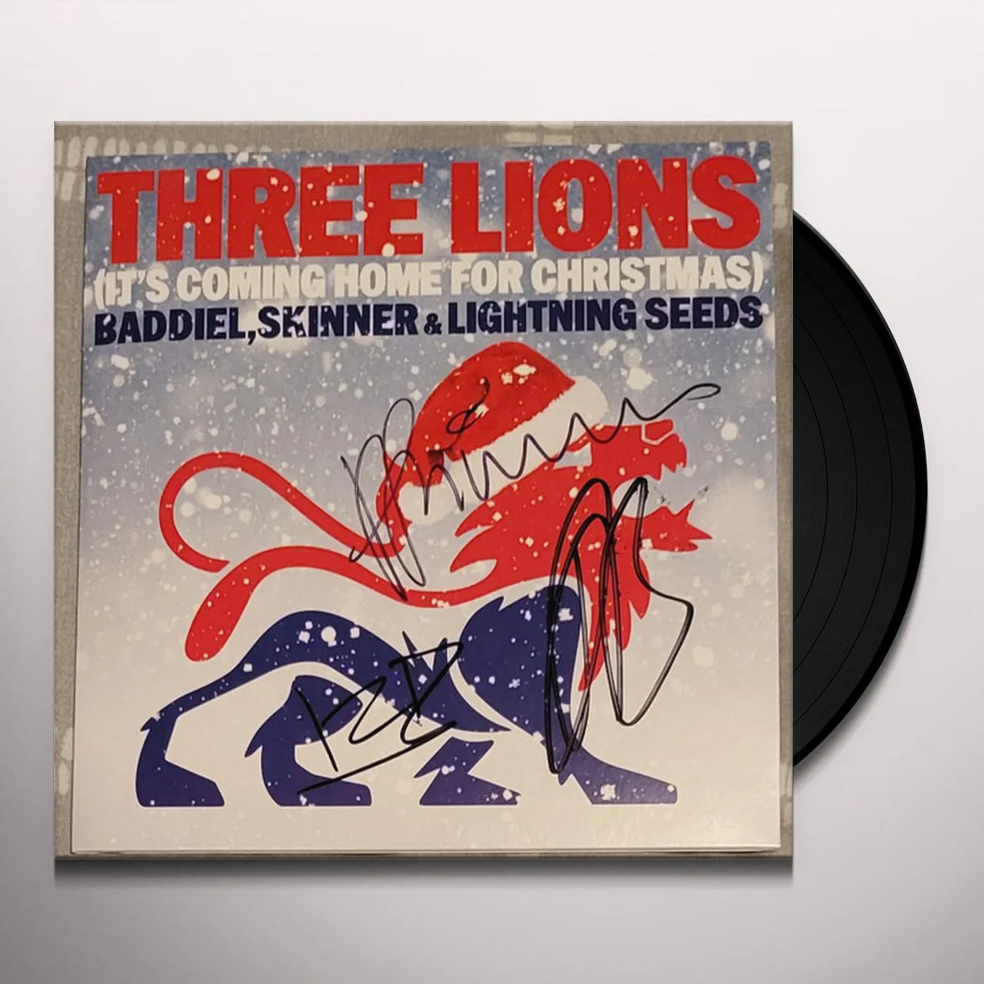 Baddiel, Skinner & Lightning Seeds THREE LIONS (IT'S COMING HOME FOR CHRISTMAS) Vinyl Record