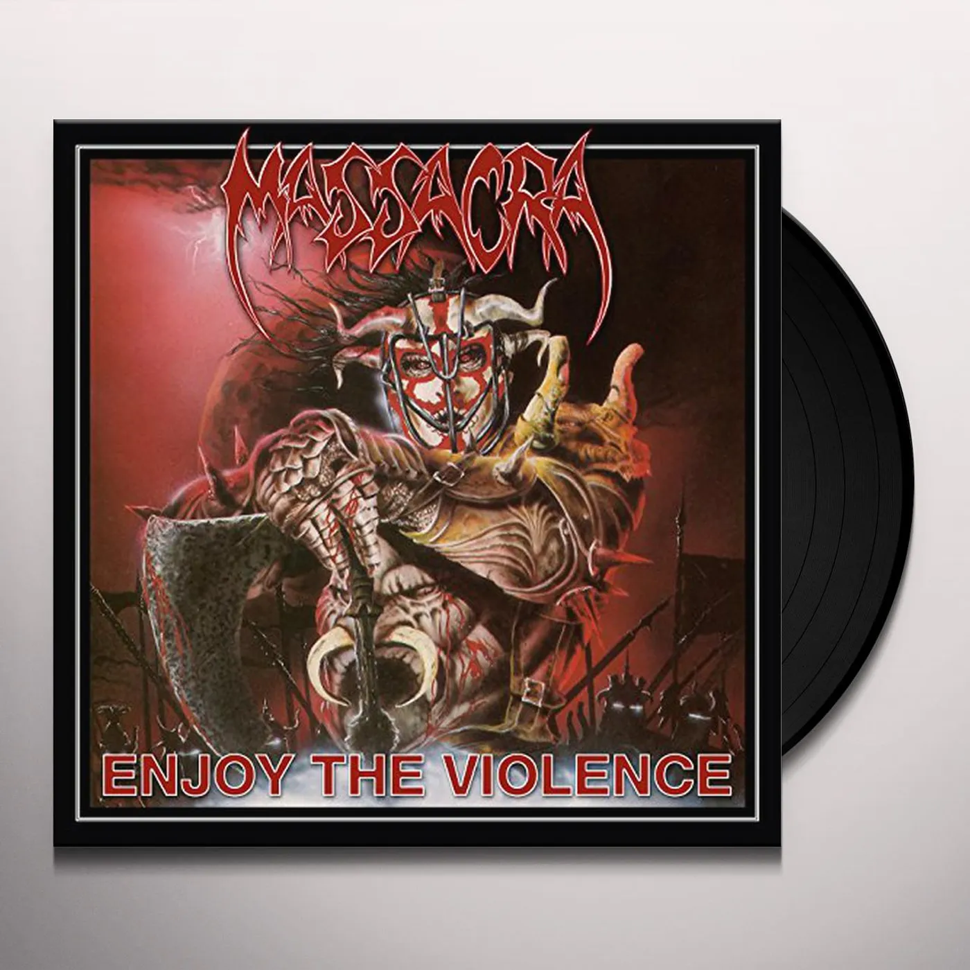 Massacra ENJOY THE VIOLENCE (WHITE VINYL) Vinyl Record