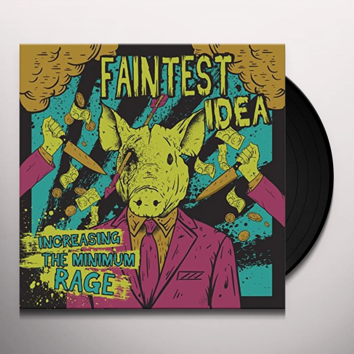 Faintest Idea INCREASING THE MINIMUM RAGE (SLIME VINYL) Vinyl Record