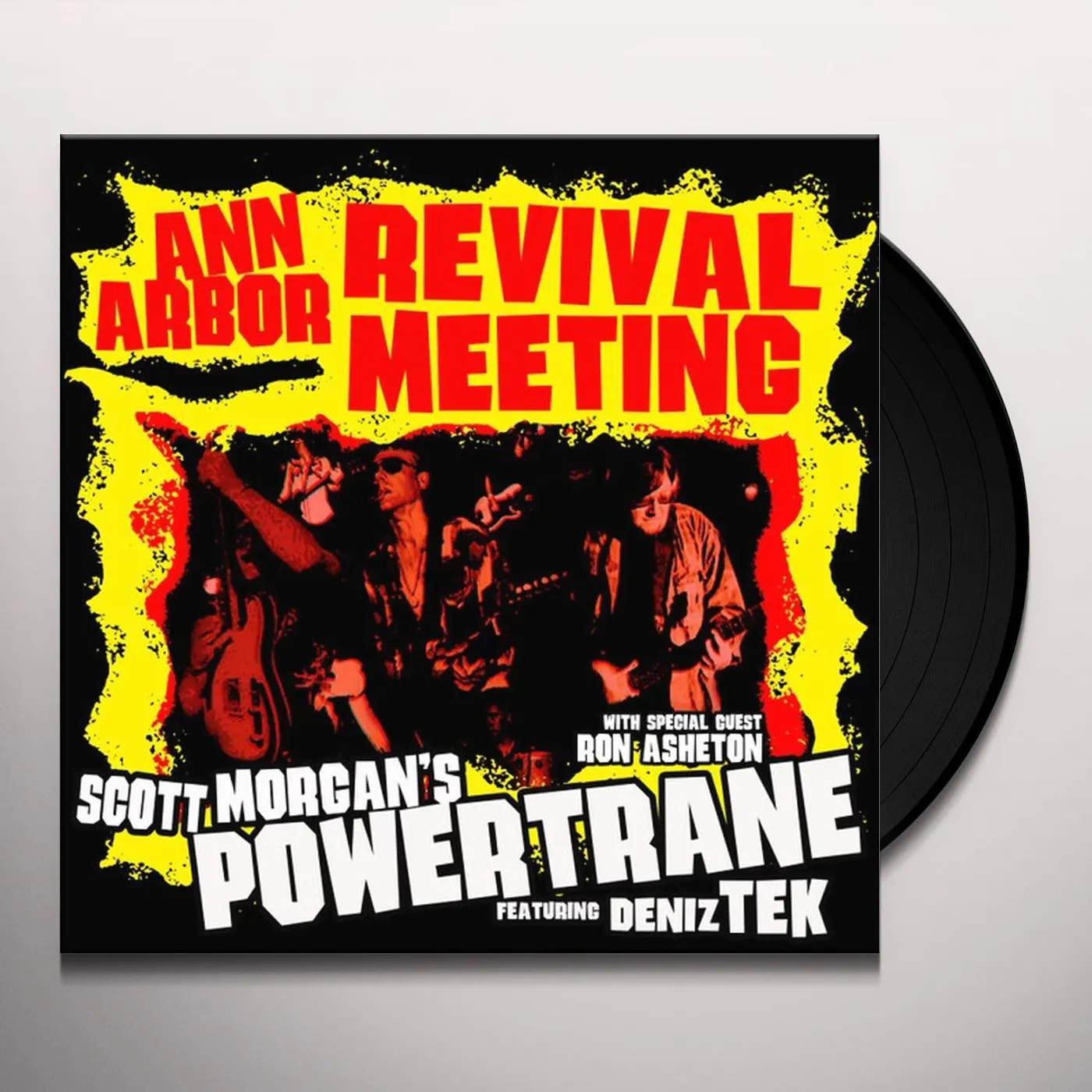 Scott Morgan's Powertrane ANN ARBOUR REVIVAL MEETING Vinyl Record