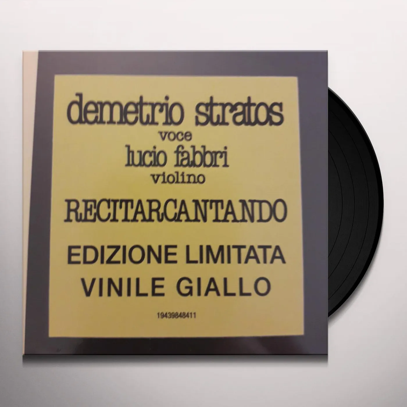 Demetrio Stratos RECITARCANTANDO: CREMONA 21 SETTEMBRE 1978 Vinyl Record