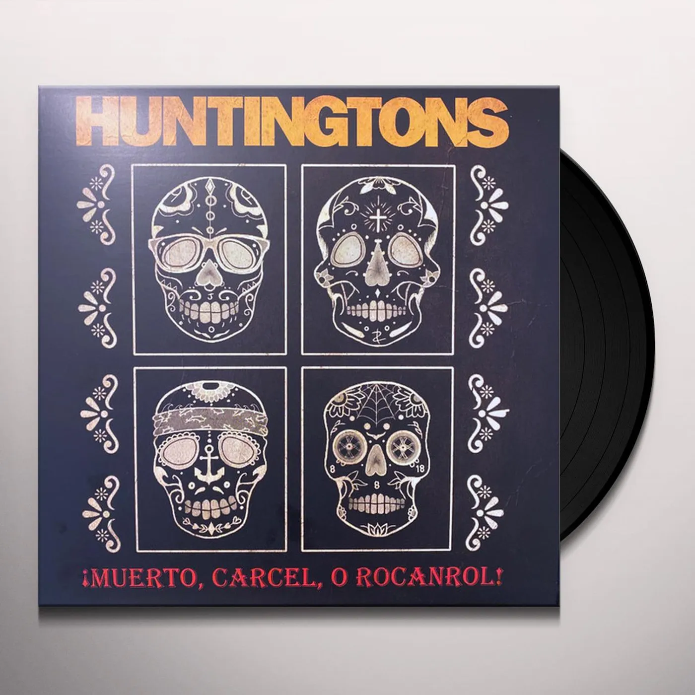 Huntingtons MUERTO, CARCEL, O ROCANROL! (MARBLED VINYL/DL CARD) Vinyl Record