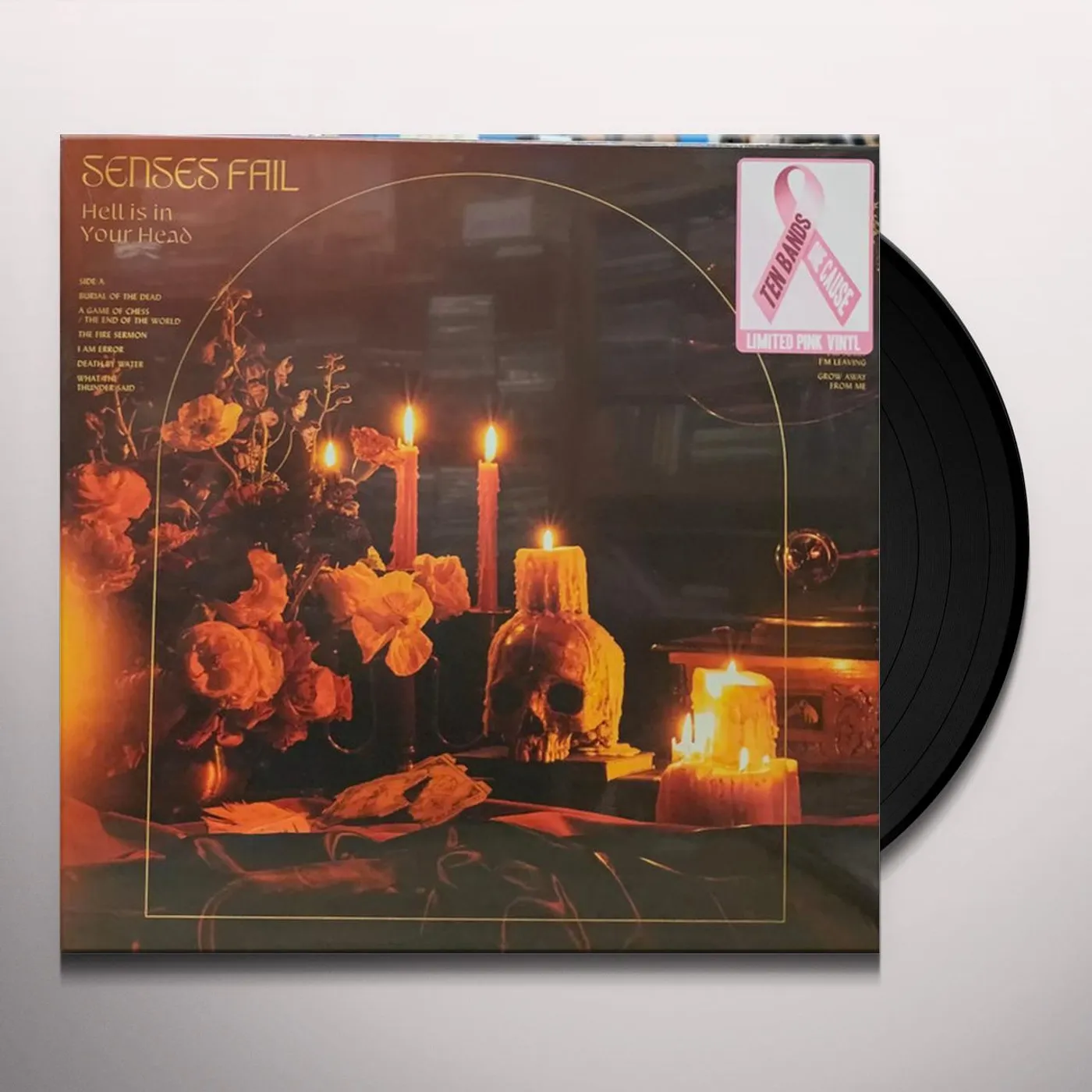 Senses Fail HELL IS IN YOUR HEAD (PINK VINYL/WHITE A-SIDE/BSIDE HEAVY WHITE SPLATTER VINYL) (TEN BAND ONE CAUSE) Vinyl Record