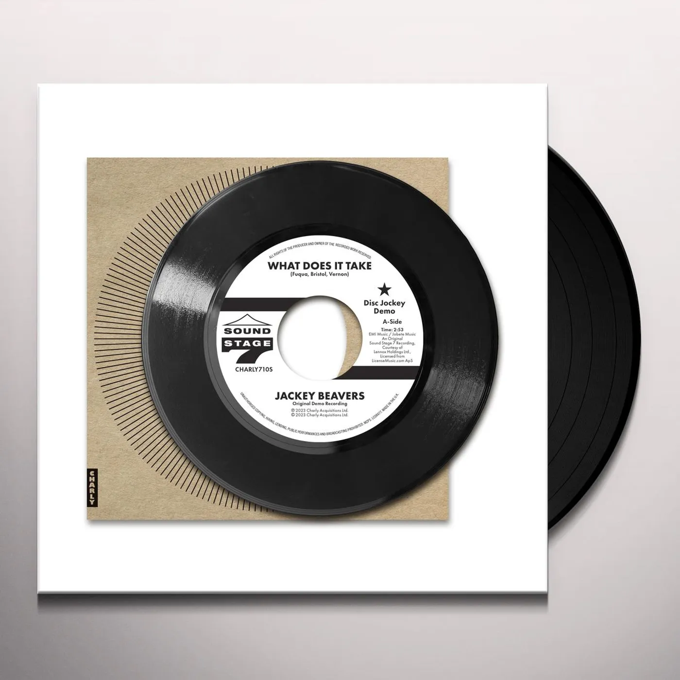 Jackey Beavers WHAT DOES IT TAKE (ORIG DEMO) / LOVER COME BACK Vinyl Record