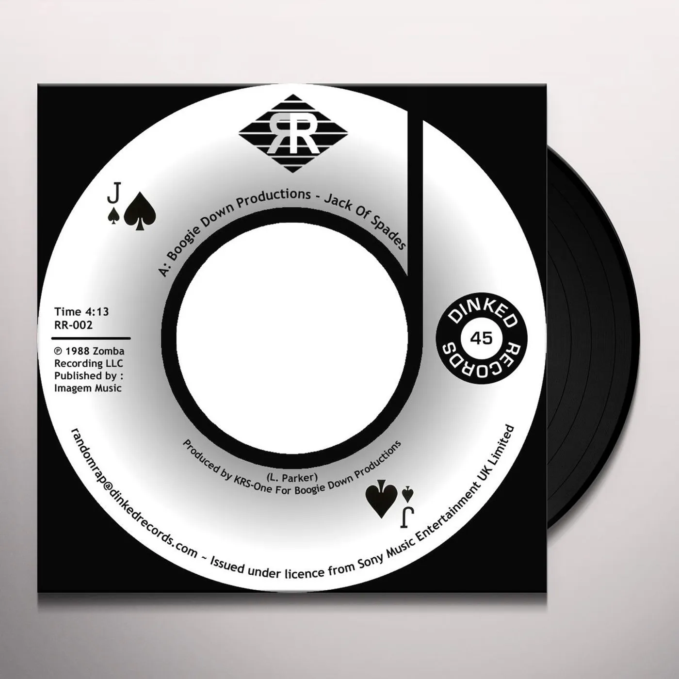 Boogie Down Productions JACK OF SPADES / INSTRUMENTAL Vinyl Record