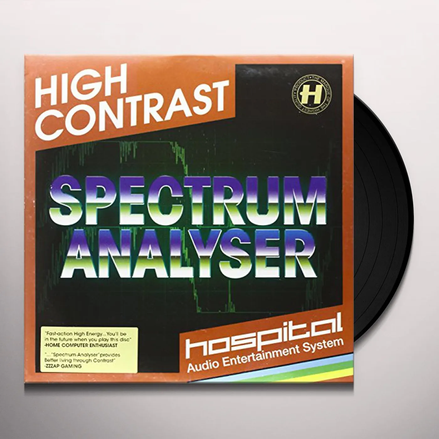 High Contrast Spectrum Analyser Vinyl Record