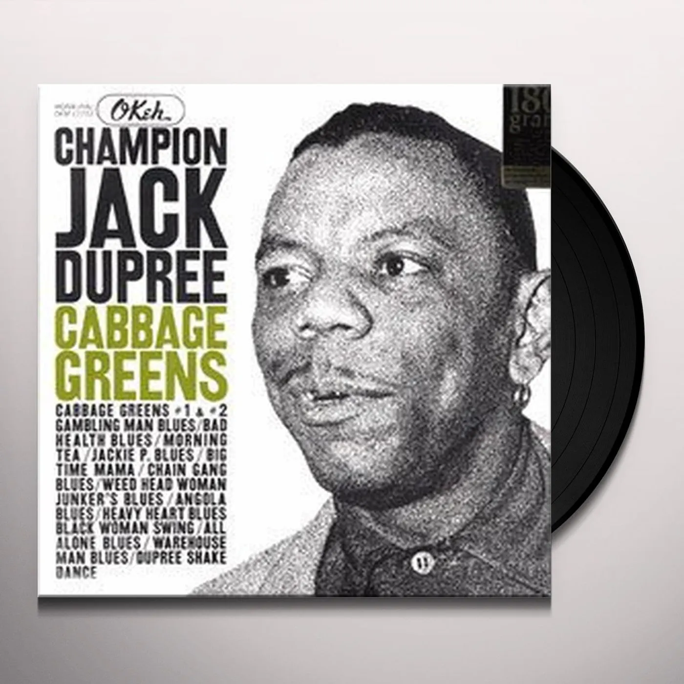 Champion Jack Dupree CABBAGE GREENS Vinyl Record
