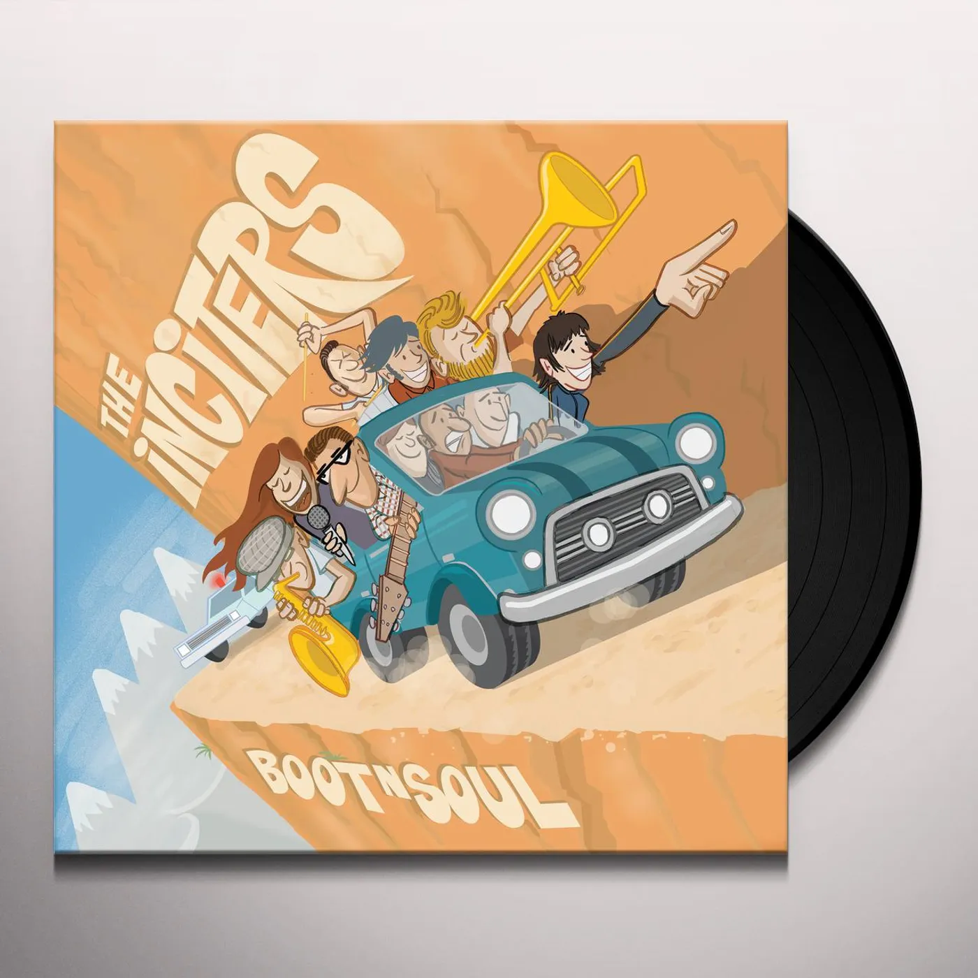 The Inciters BOOT N SOUL Vinyl Record