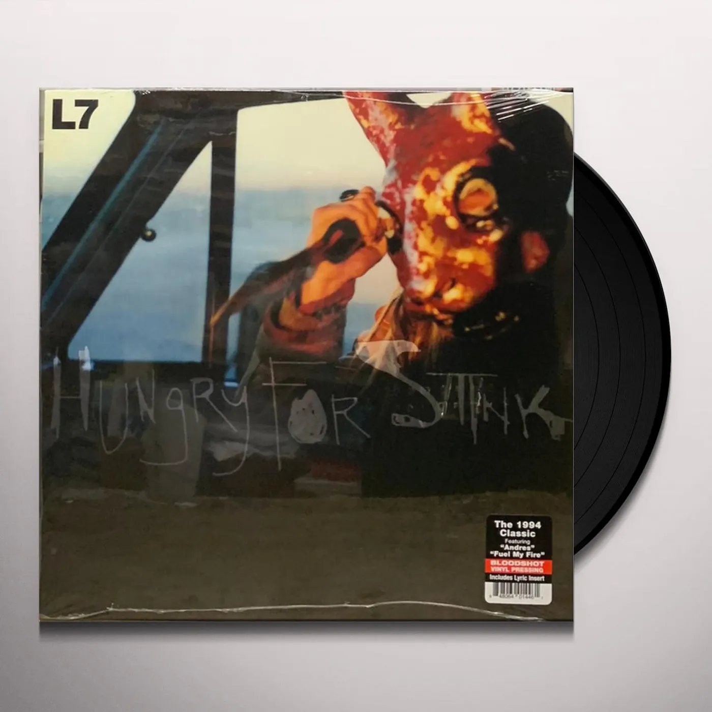 L7 HUNGRY FOR STINK (CLEAR W/ RED STREAKS BLOODSHOT VINYL) Vinyl Record