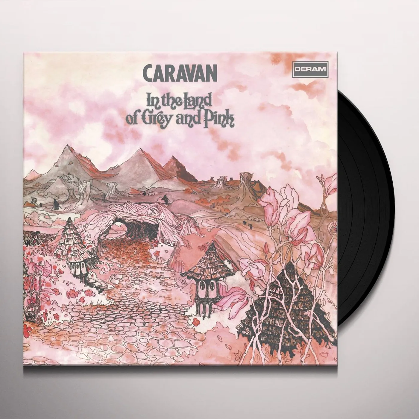 Caravan  IN THE LAND OF GREY & PINK Vinyl Record - UK Release