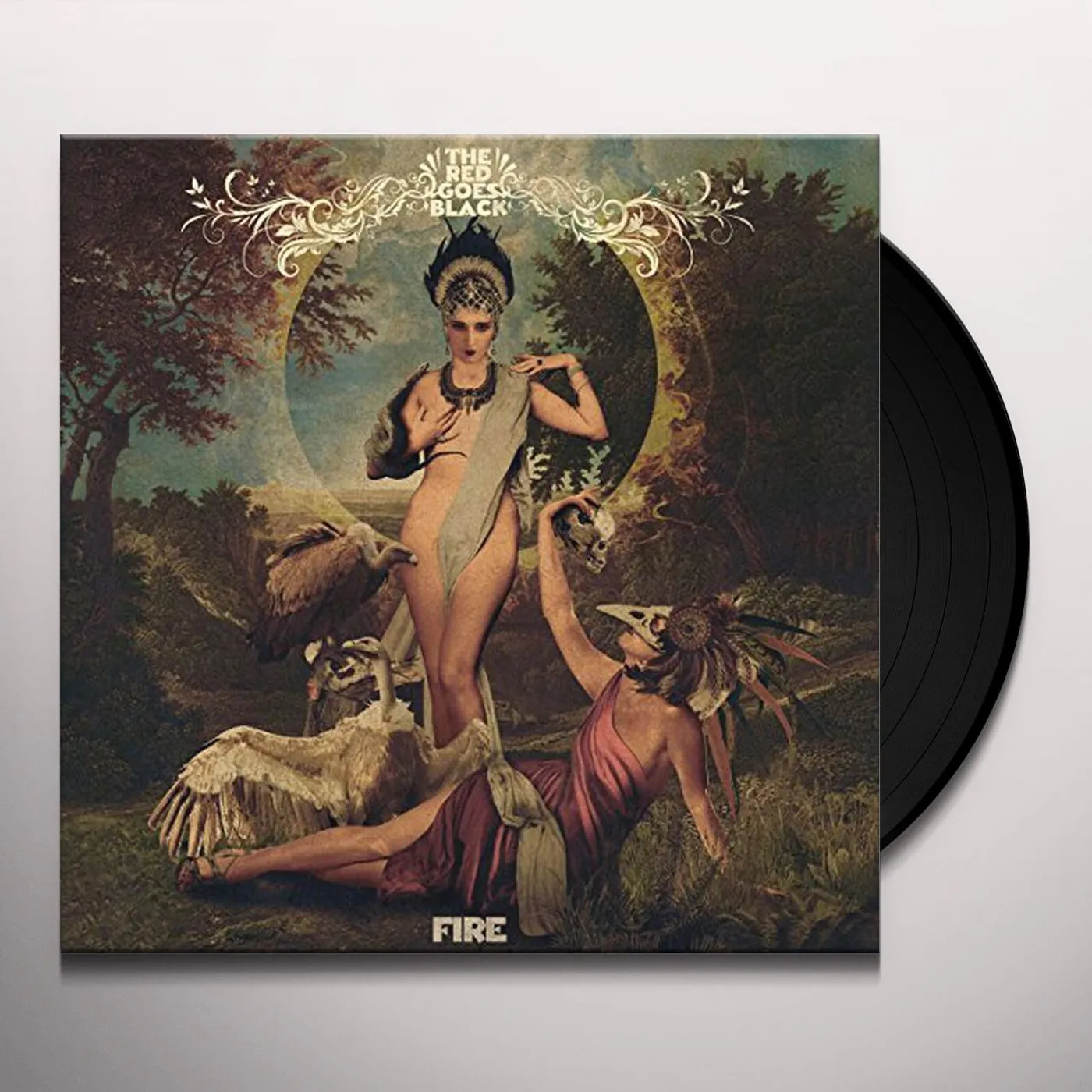 The Red Goes Black Fire Vinyl Record