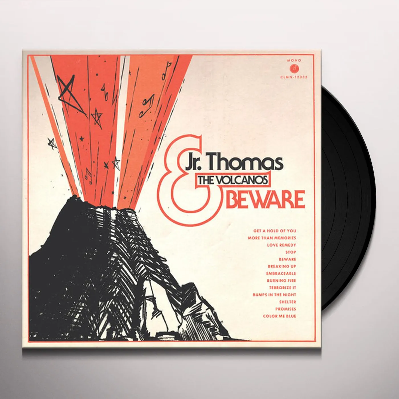 Jr Thomas & The Volcanos BEWARE (TRANSPARENT ORANGE VINYL) Vinyl Record