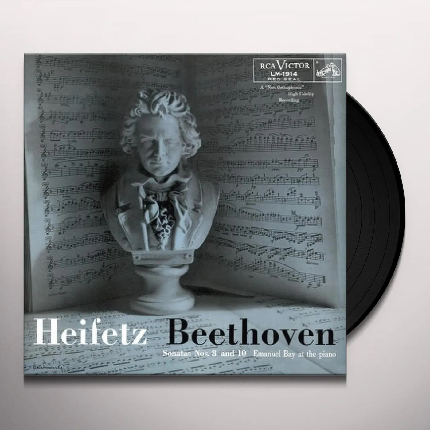 Jascha Heifetz BEETHOVEN SONATAS NOS 8 & 10 Vinyl Record