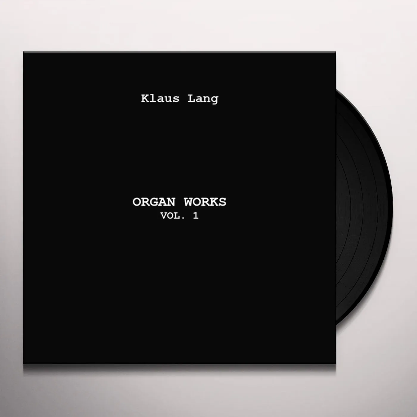 Klaus Lang ORGAN WORKS 1 Vinyl Record