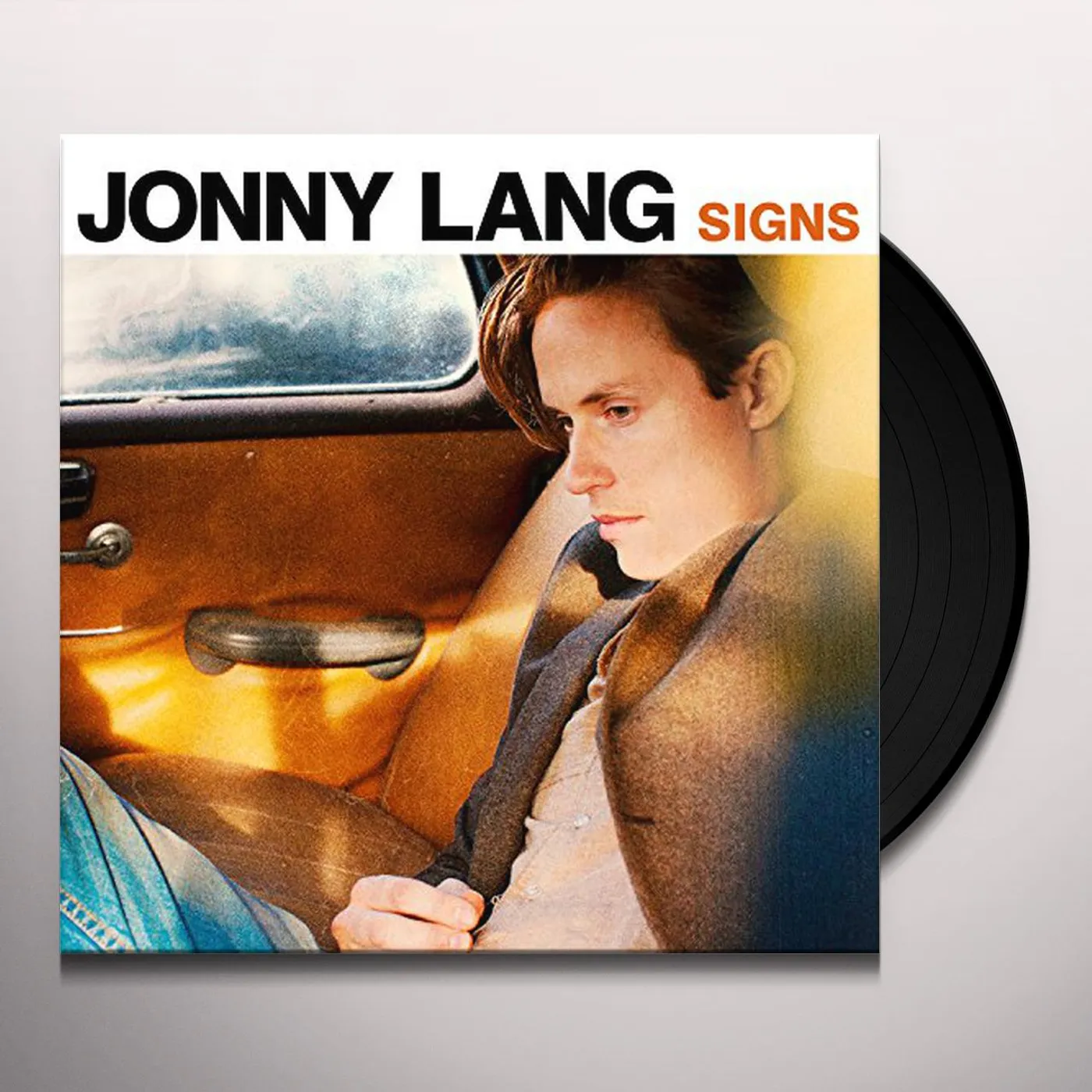 Jonny Lang Signs Vinyl Record