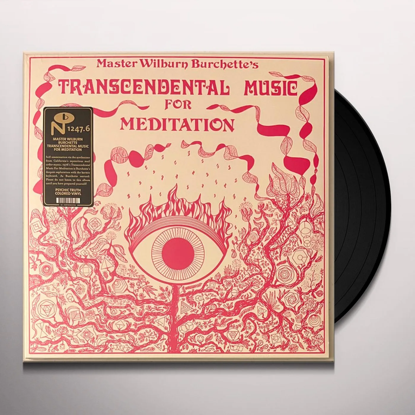 Master Wilburn Burchette TRANSCENDENTAL MUSIC FOR MEDITATION (MILKY CLEAR VINYL) Vinyl Record