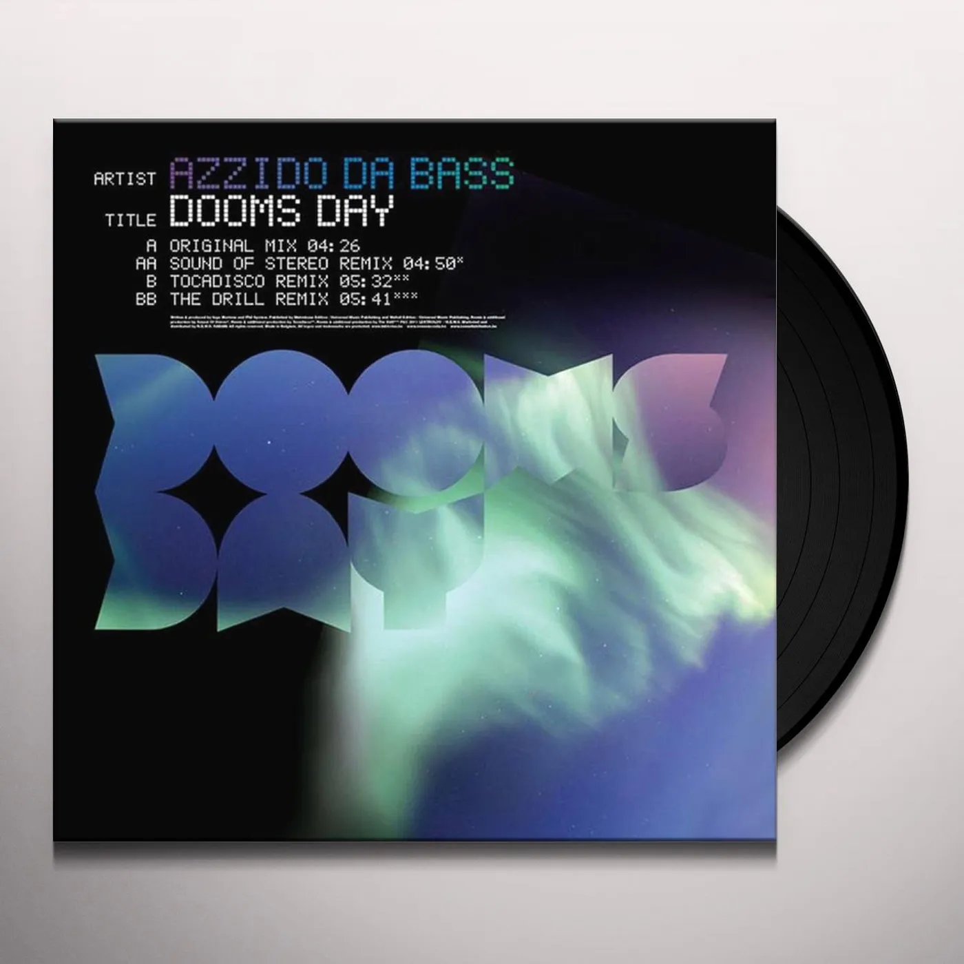 Azzido Da Bass Dooms Day Vinyl Record