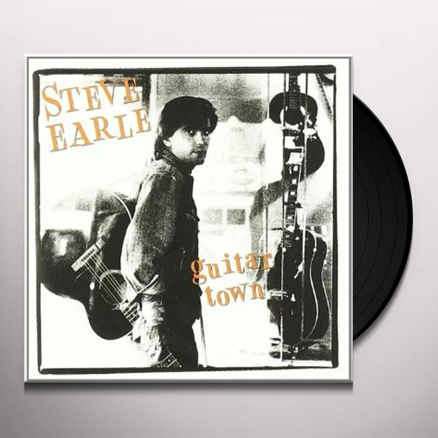 Steve Earle Guitar Town Vinyl Record