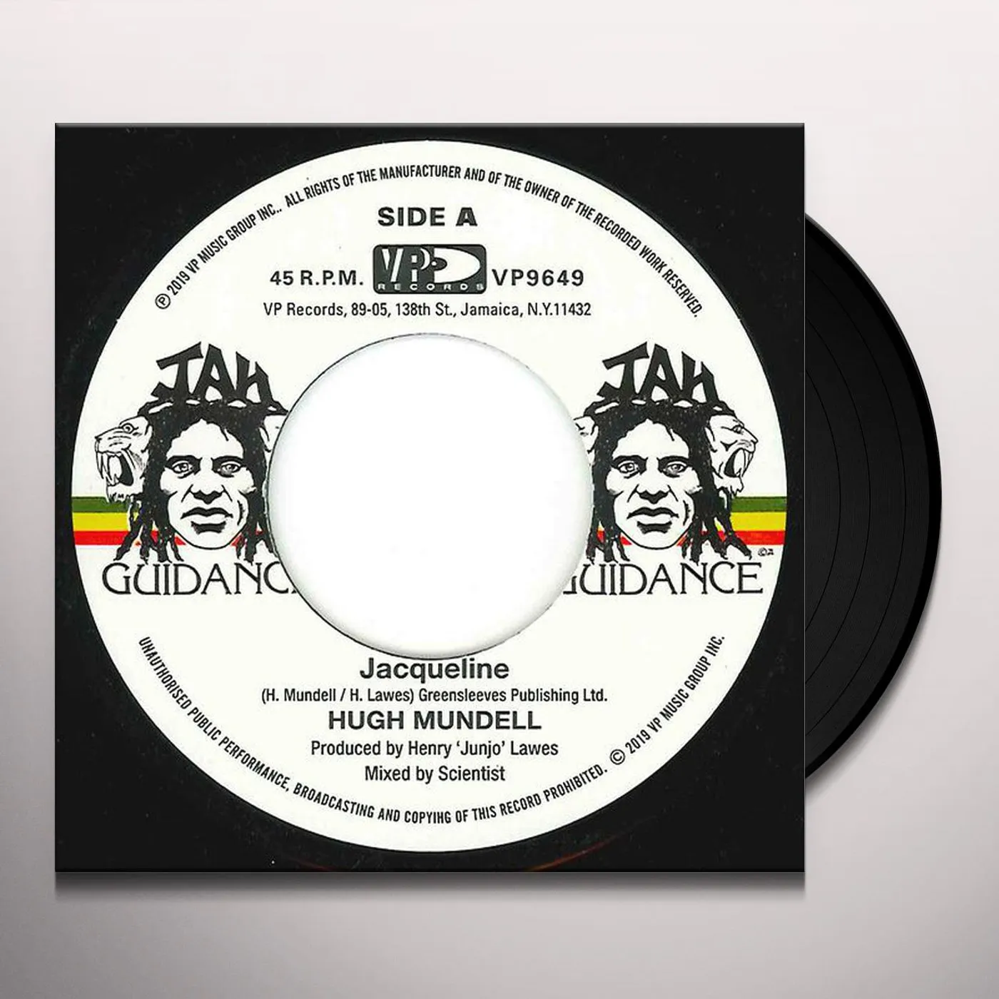 Hugh Mundell Jacqueline Vinyl Record