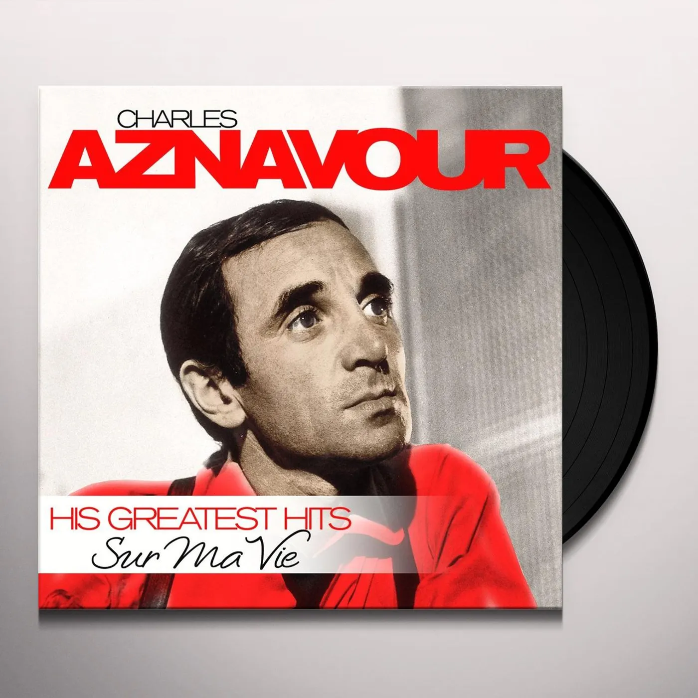 Charles Aznavour SUR MA VIE - GREATEST HITS Vinyl Record