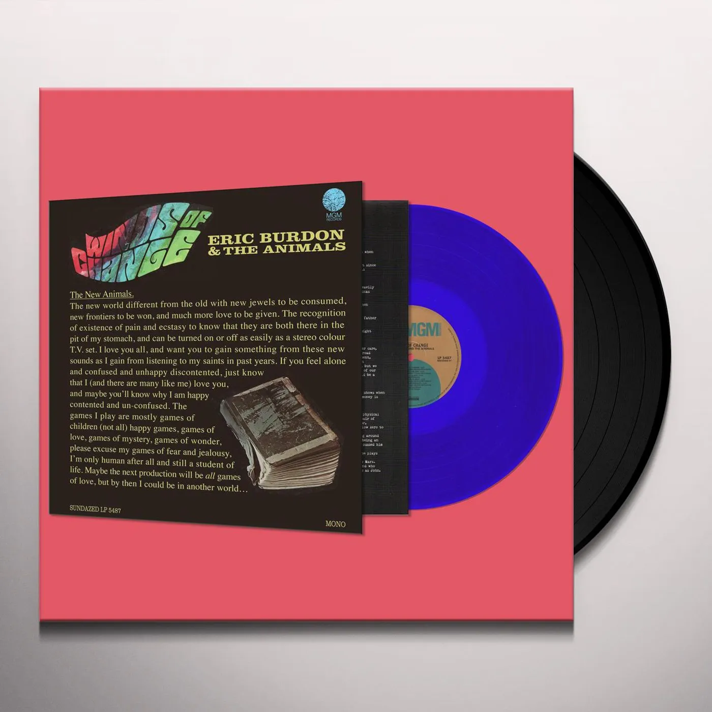 Eric Burdon WINDS OF CHANGE - Limited Edition Blue Colored Vinyl Record