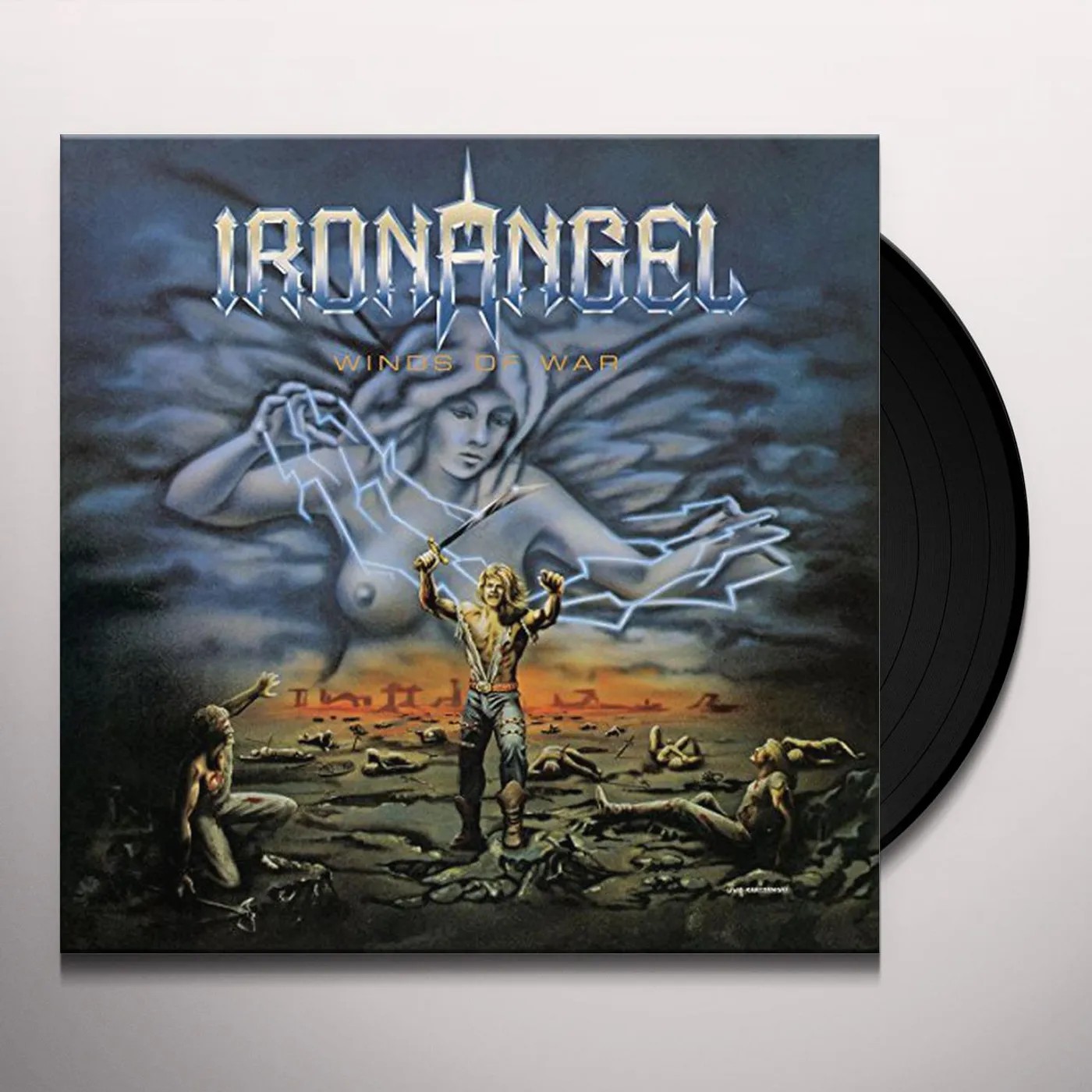 Iron Angel WINDS OF WAR (SEA BLUE VINYL) Vinyl Record