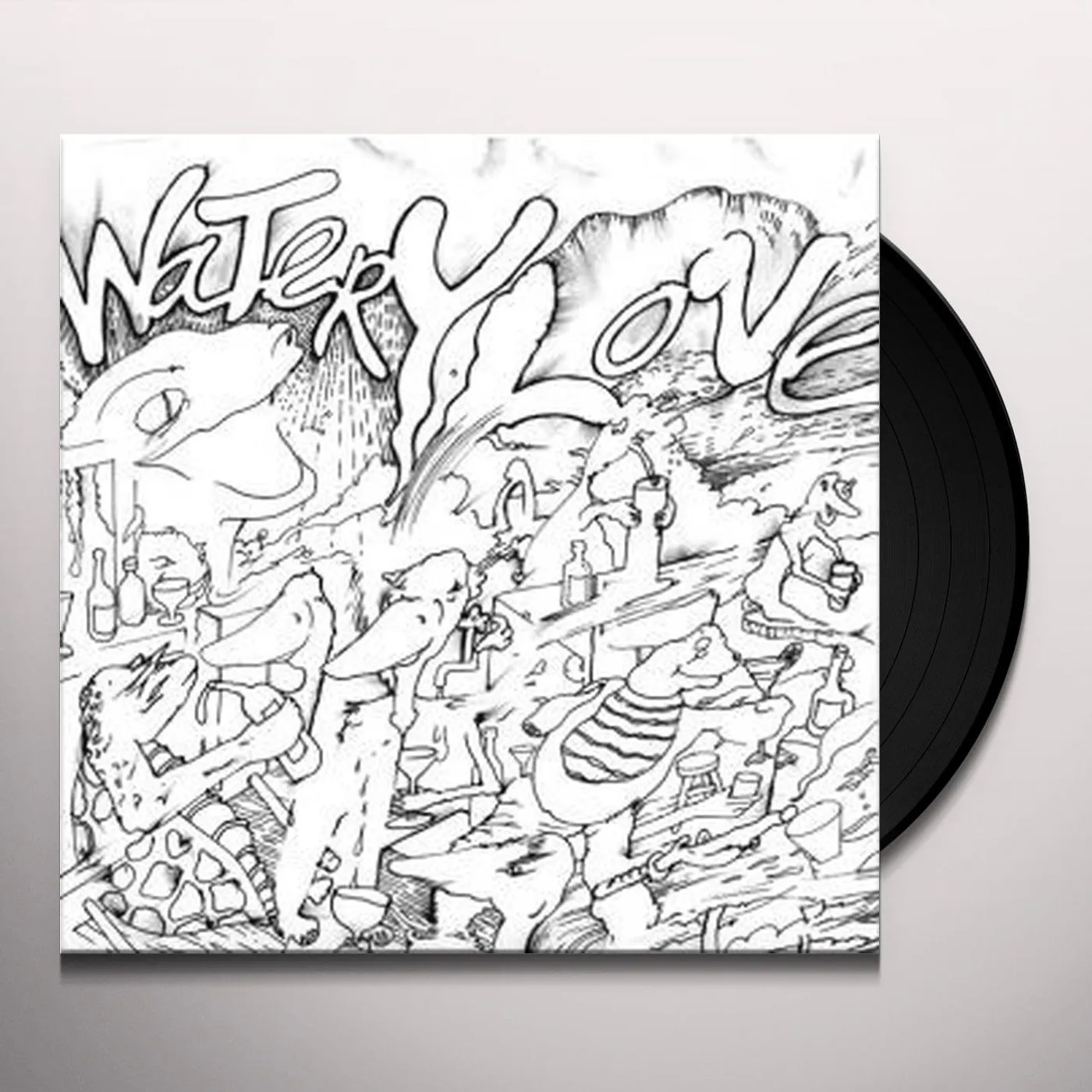 Watery Love Decorative Feeding Vinyl Record