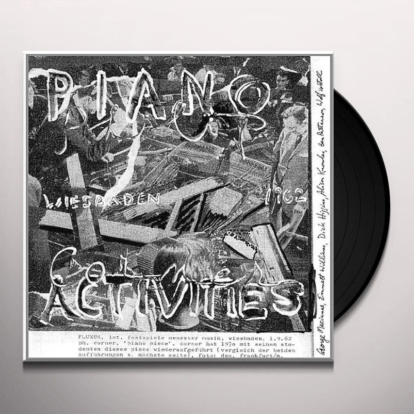 Philip Corner PIANO ACTIVITIES Vinyl Record