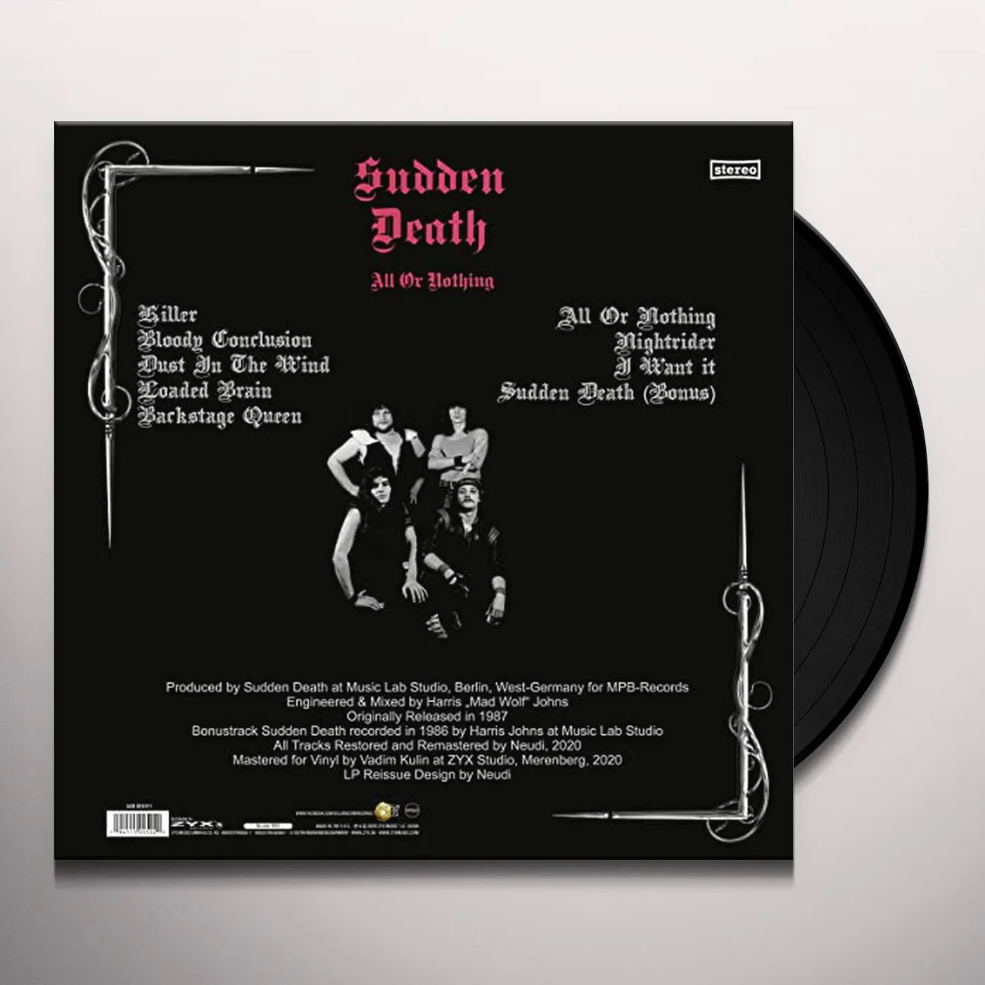 Sudden Death ALL OR NOTHING Vinyl Record