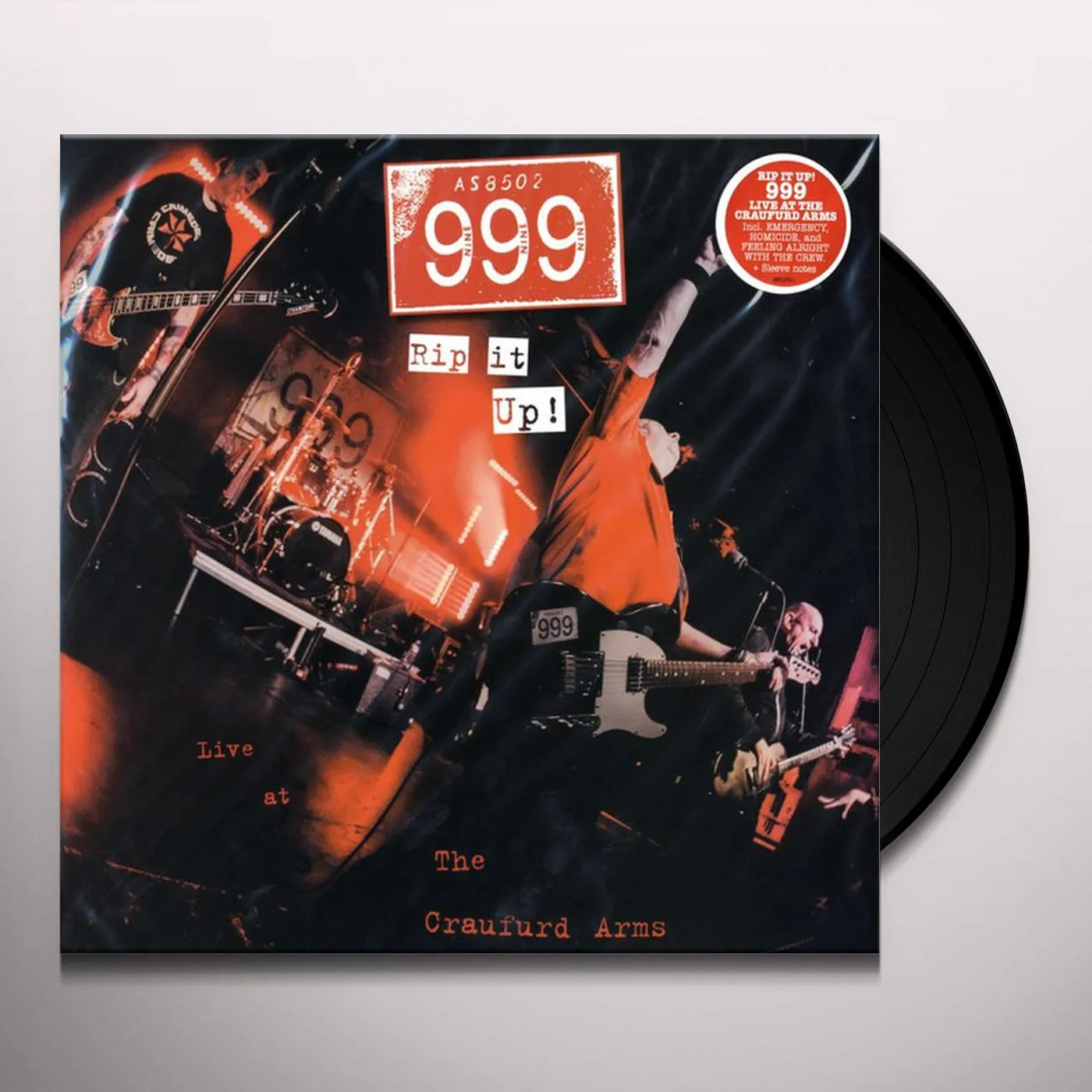 999 LIVE AT THE CRAUFURD ARMS Vinyl Record