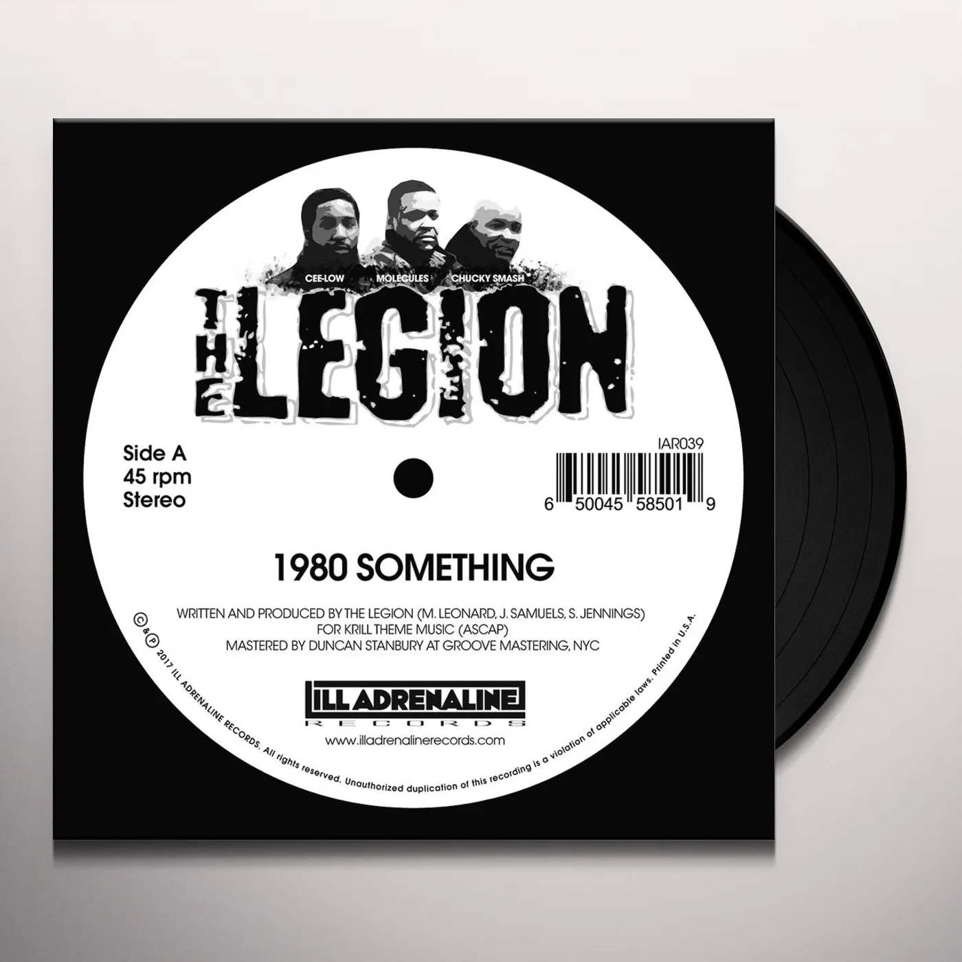 Legion 1980 SOMETHING / HEARD WE QUIT Vinyl Record