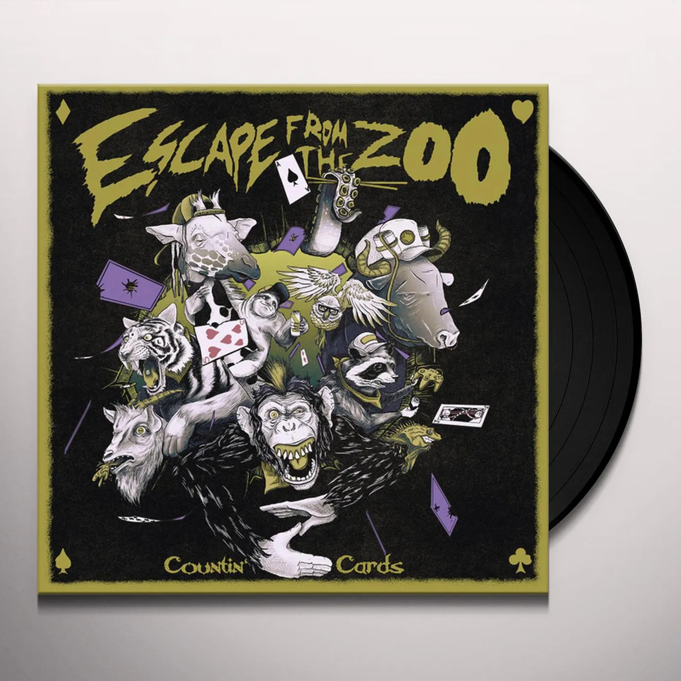 Escape From The Zoo Countin' Cards Vinyl Record