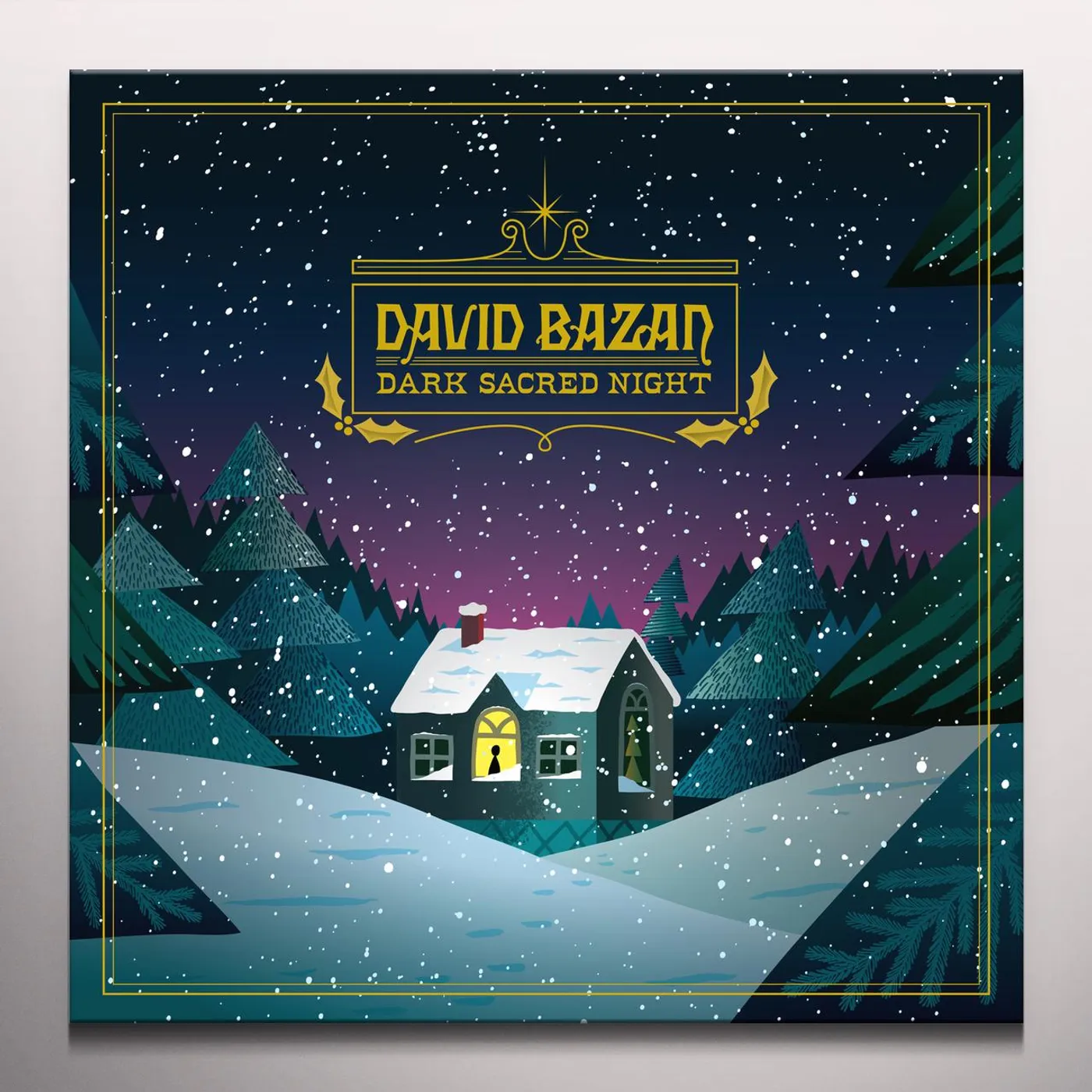 David Bazan DARK SACRED NIGHT (BLUE WITH WHITE SNOW VINYL/LIMITED EDITION) Vinyl Record