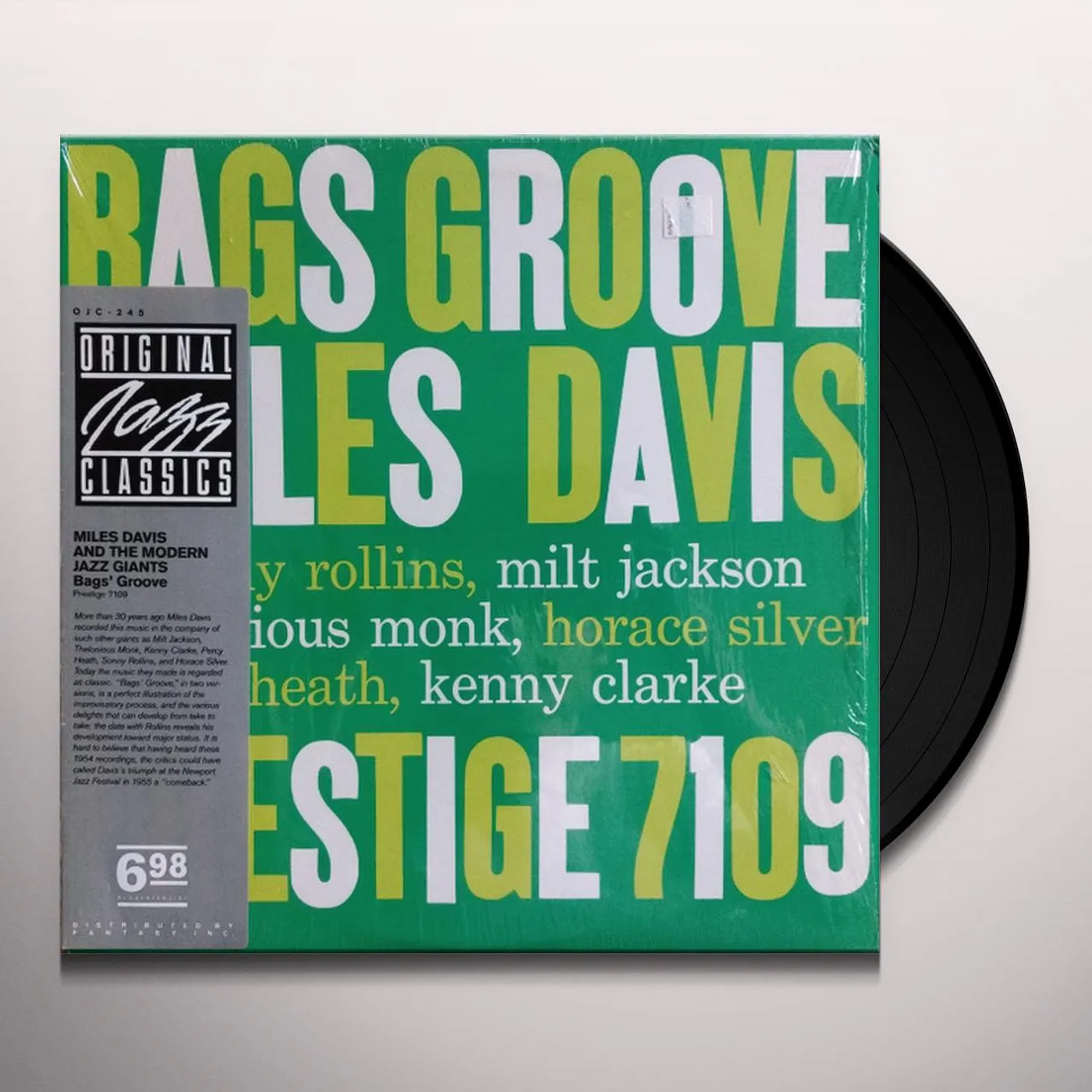 Miles Davis And The Modern Jazz Giants BAG'S GROOVE Vinyl Record