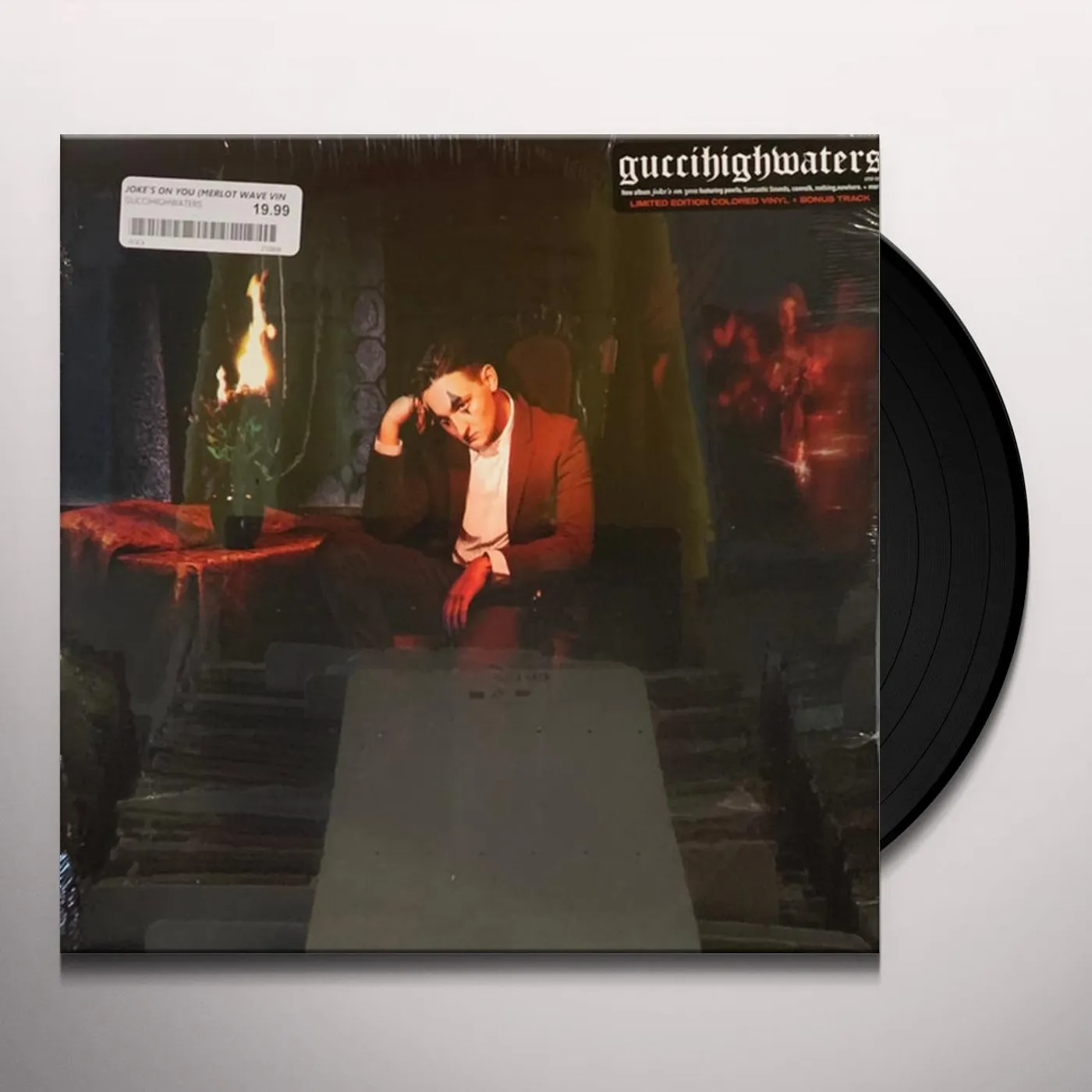 guccihighwaters JOKE'S ON YOU (MERLOT WAVE VINYL) Vinyl Record