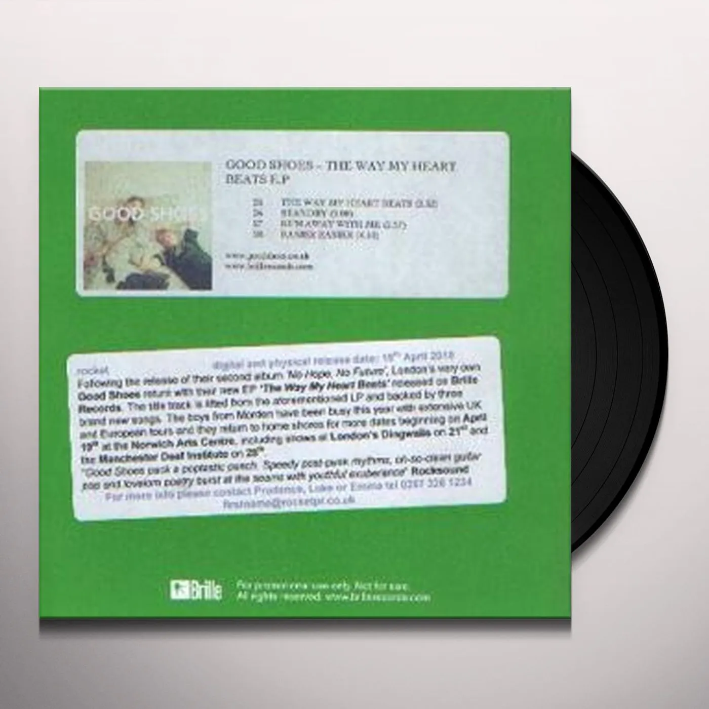 Good Shoes WAY MY HEART BEATS EP Vinyl Record - UK Release