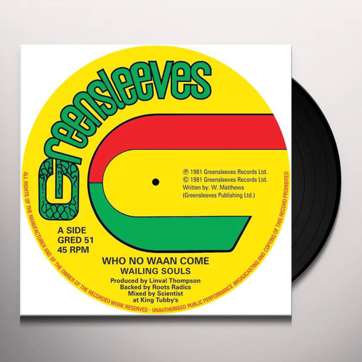 Wailing Souls WHO NO WAAN COME Vinyl Record