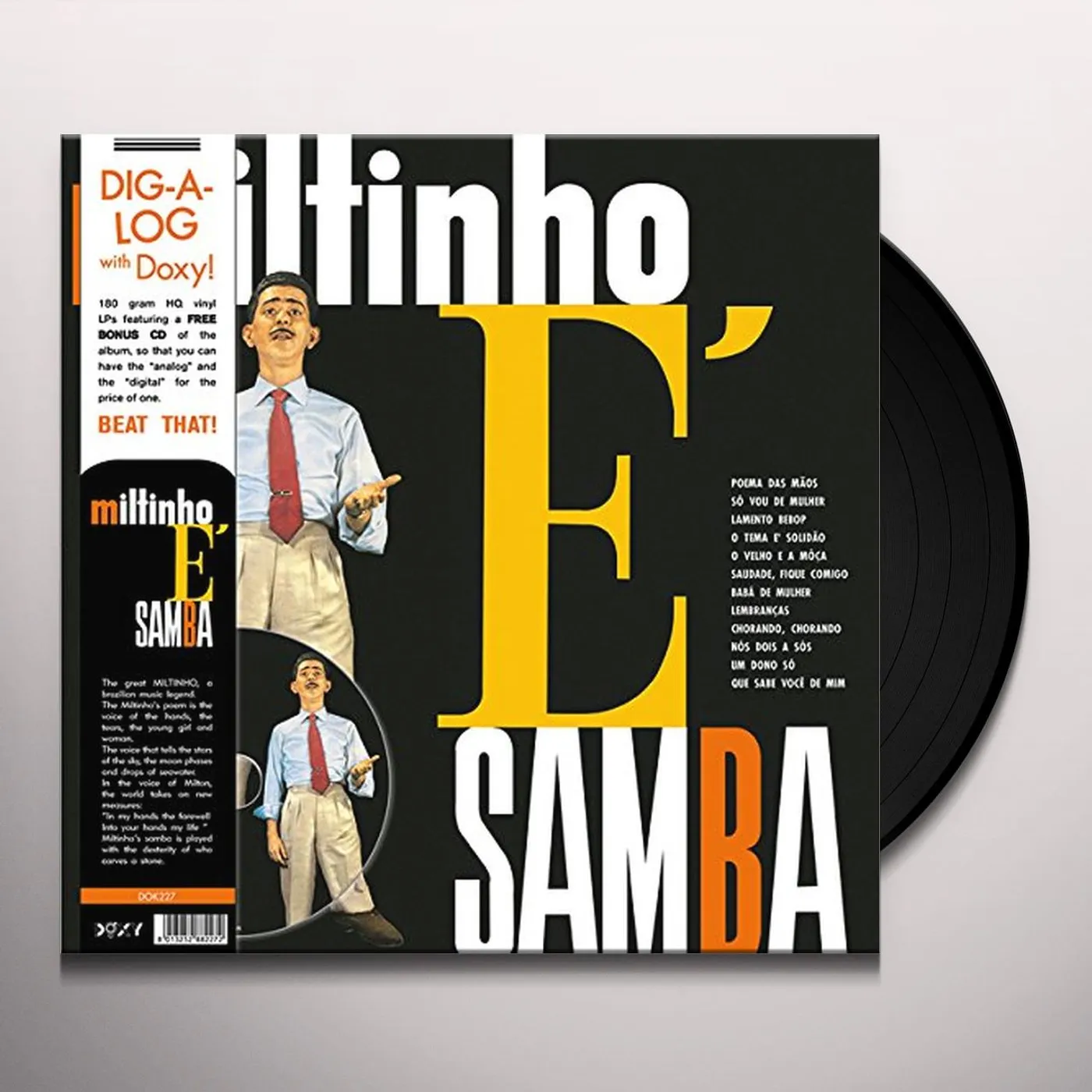 MILTINHO E' SAMBA Vinyl Record - Italy Release